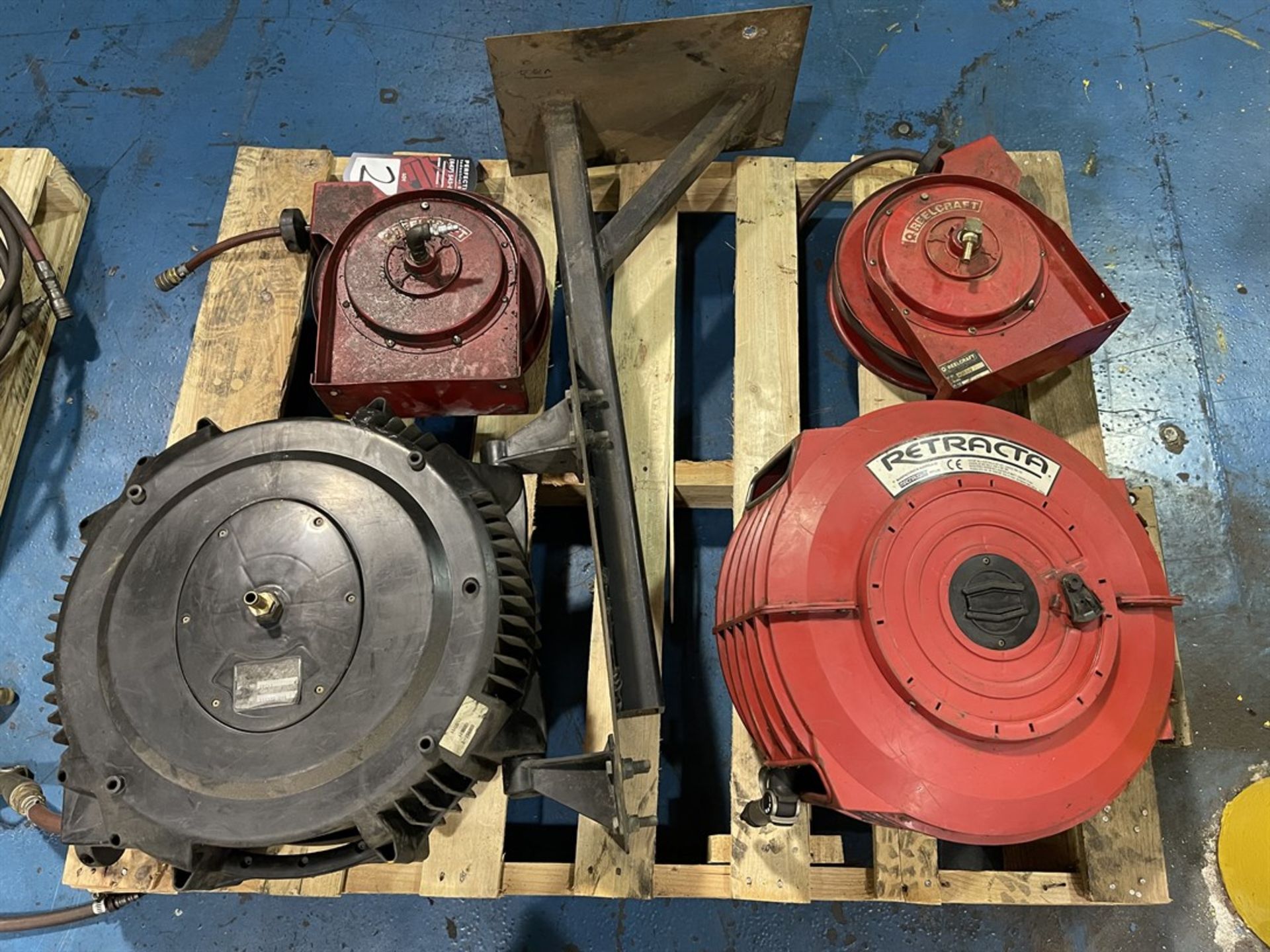 Lot of Reelcraft and Retracta Air Hose Reels