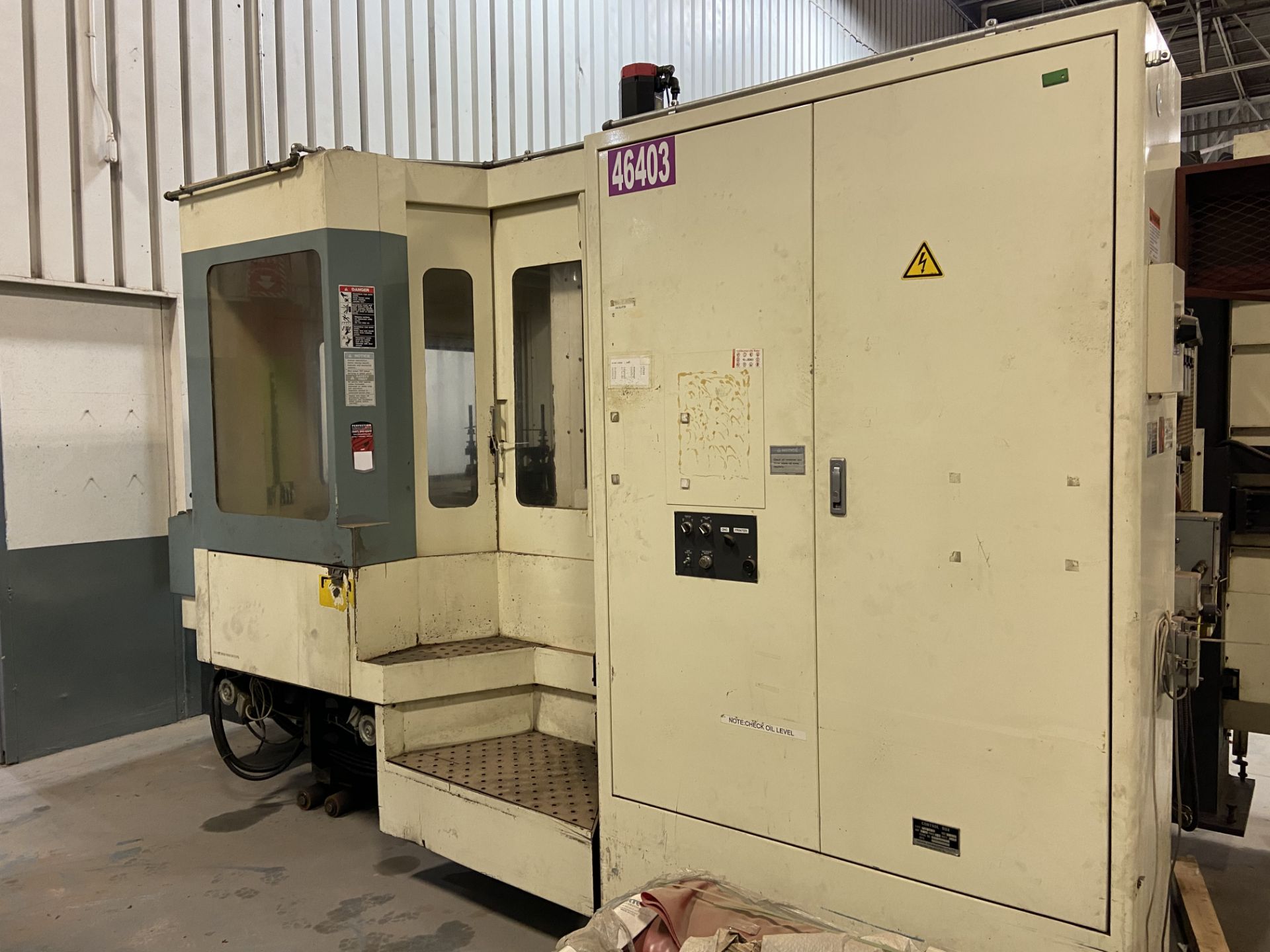 NIIGATA HN50C Horizontal Machining Center,, s/n46230138, Fanuc 15M CNC Control, (2) 19.7" Pallets, - Image 3 of 14