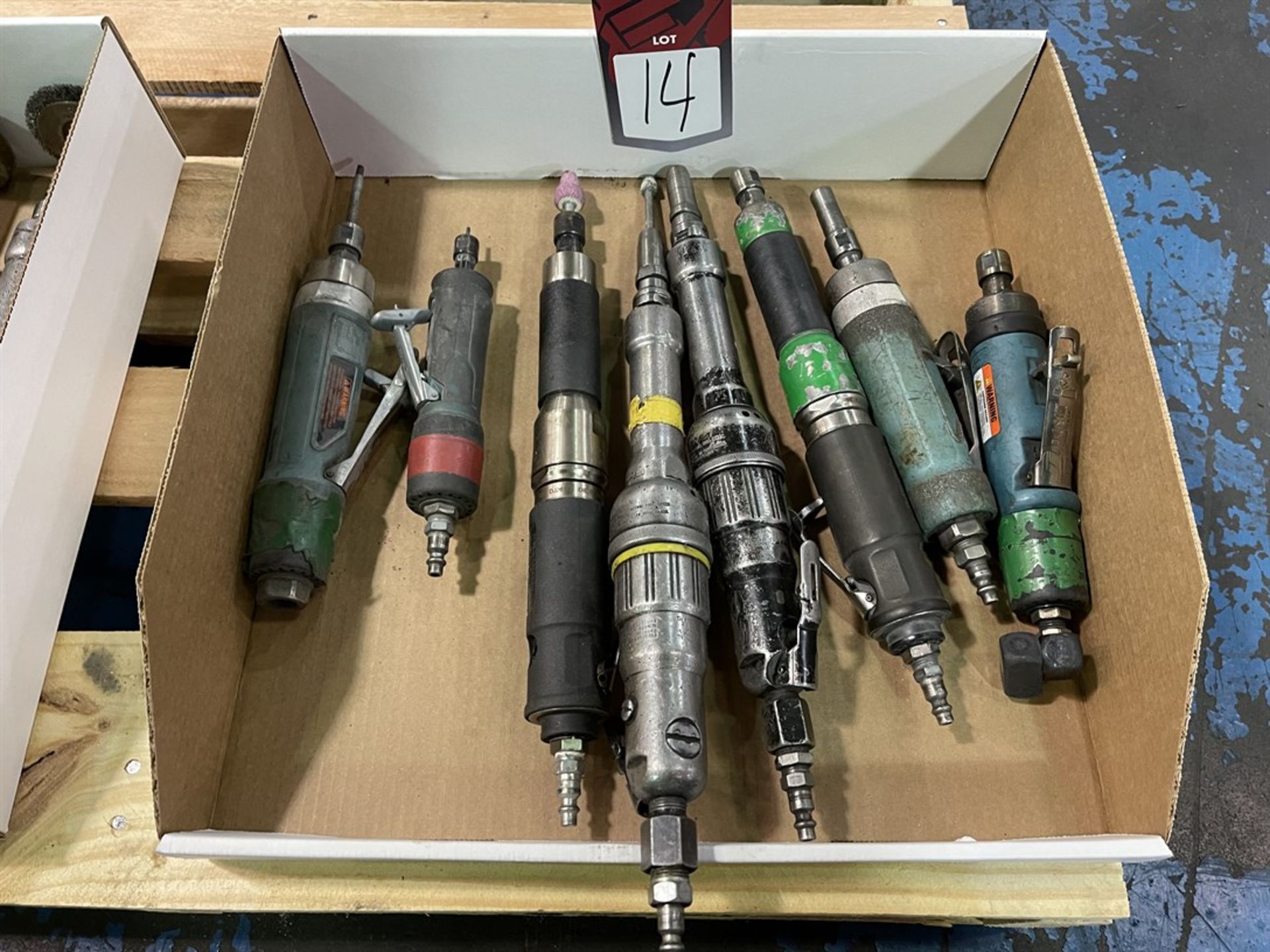 Lot of (8) Assorted Air Tools