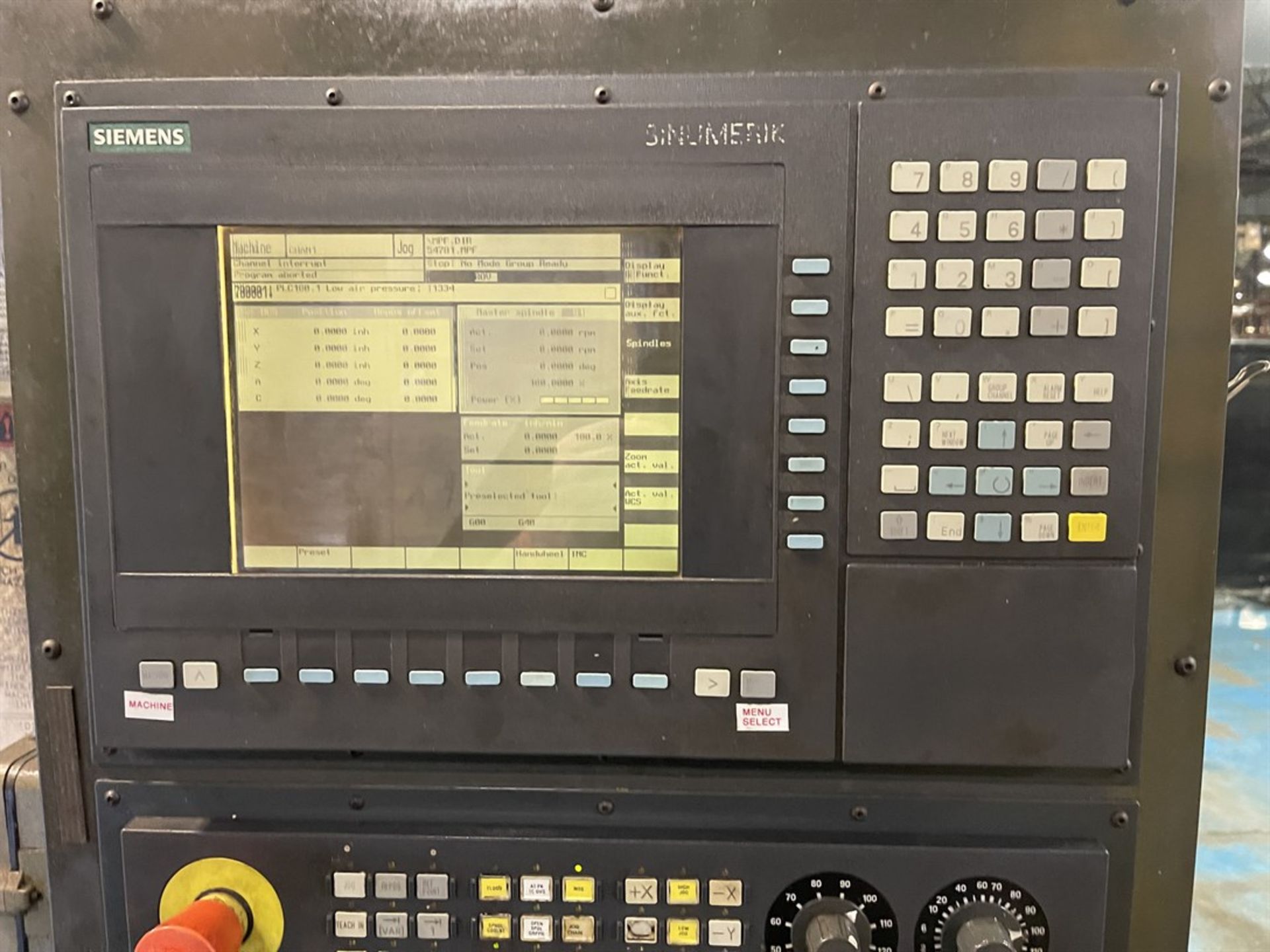 MONARCH PMC 750 Vertical Machining Center, s/n 95707, Siemens Sinumerik Control, 29.5"X, 17.71", - Image 7 of 10