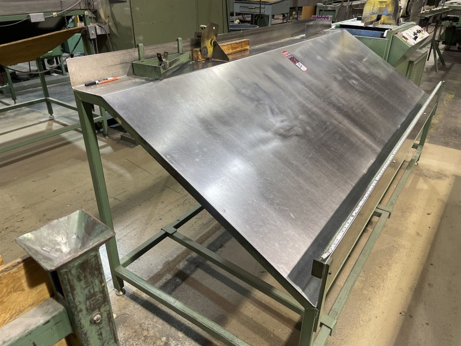 Slanted Stainless Loader Table, 102" - Image 2 of 2