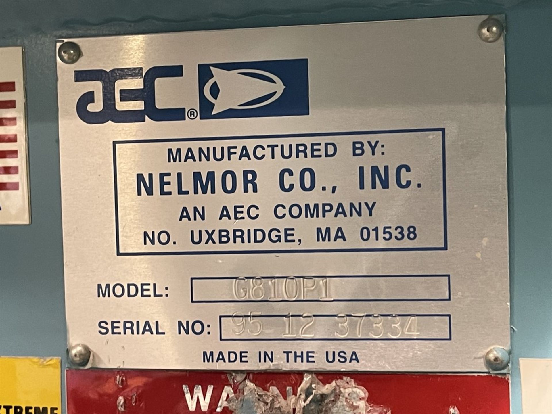 Vacuum System w/ Nelmor G810P1 Granulator, s/n 95123734 - Image 4 of 4