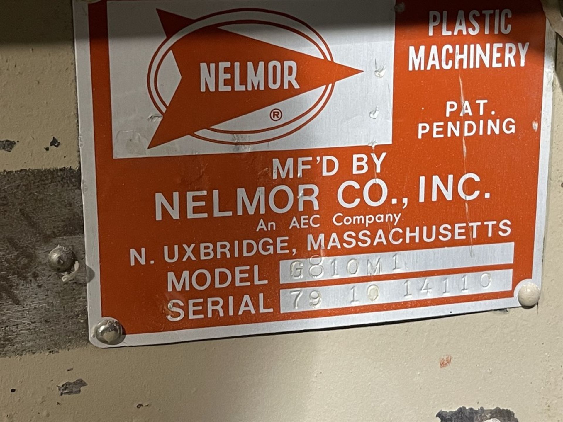 Vacuum System w/ Nelmor G810M1 Granulator, s/n 791014110 - Image 4 of 4