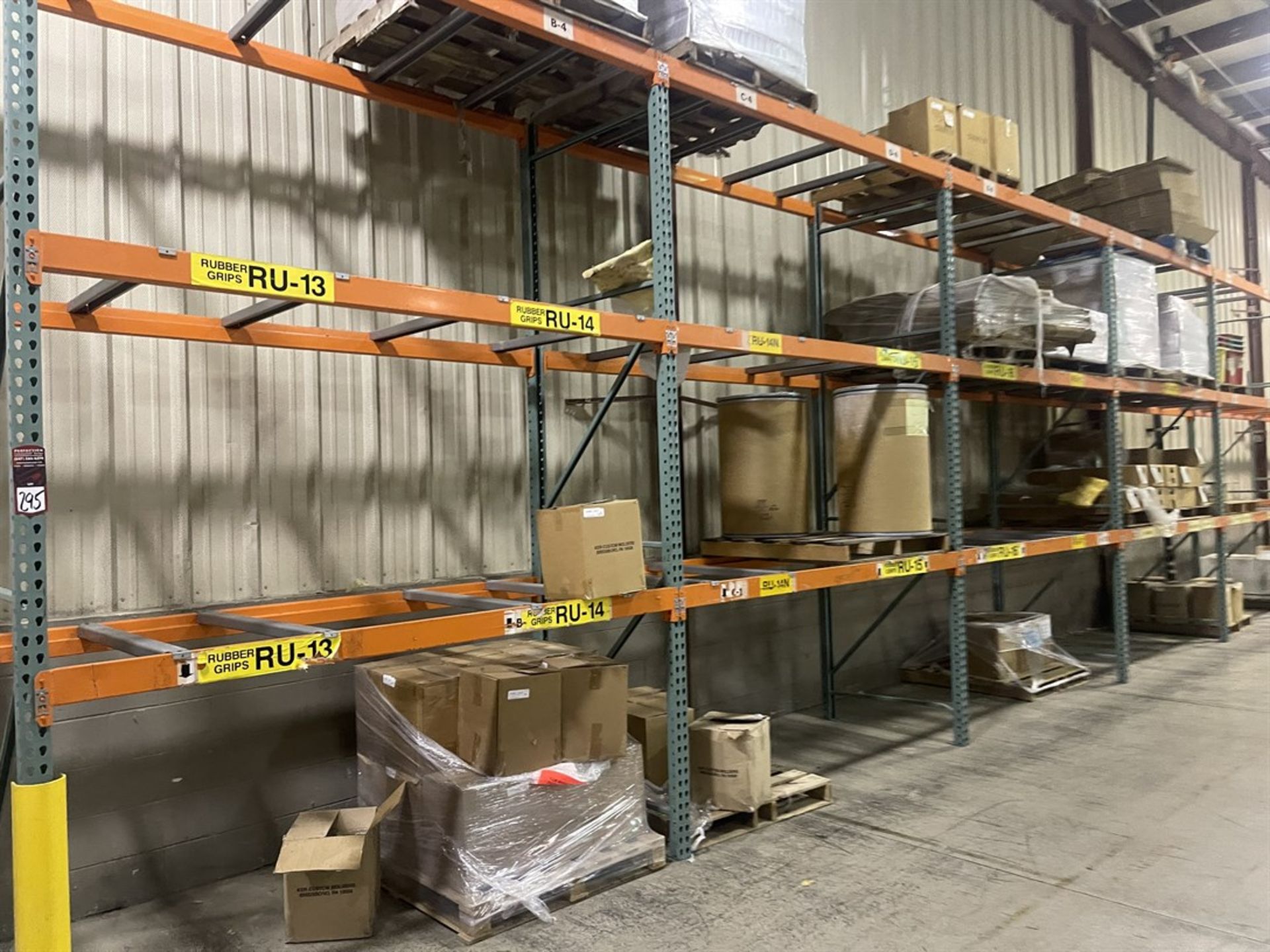 Lot of (8) Sections of Pallet Racking, (6) 12' Uprights, (3) 10' Uprights, 8' Crossbeams, 42" Deep - Image 2 of 3