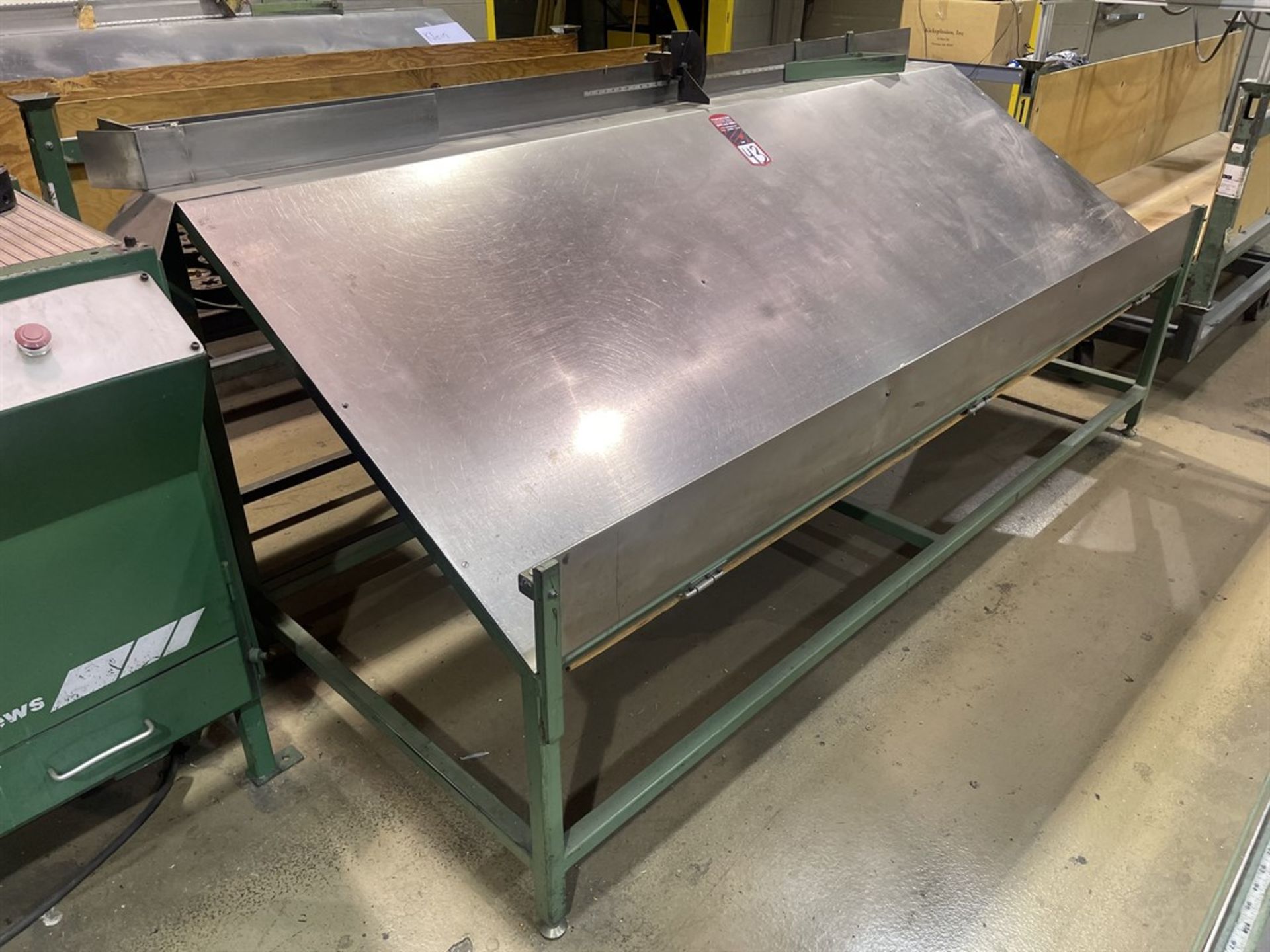 Slanted Stainless Loader Table, 102"