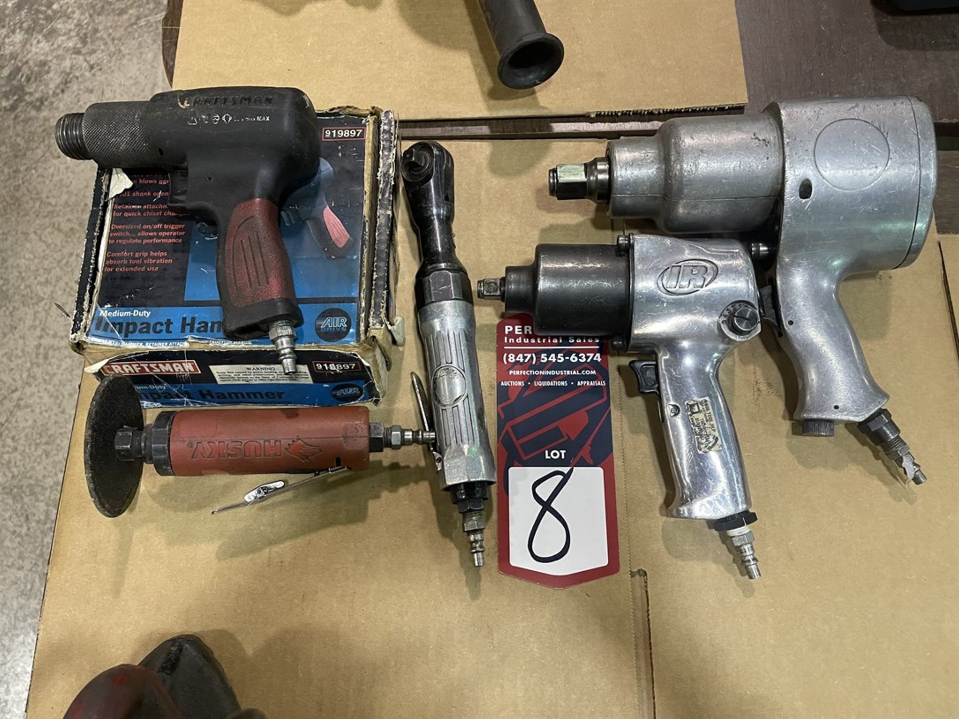 Lot of Assorted Pneumatic Tools