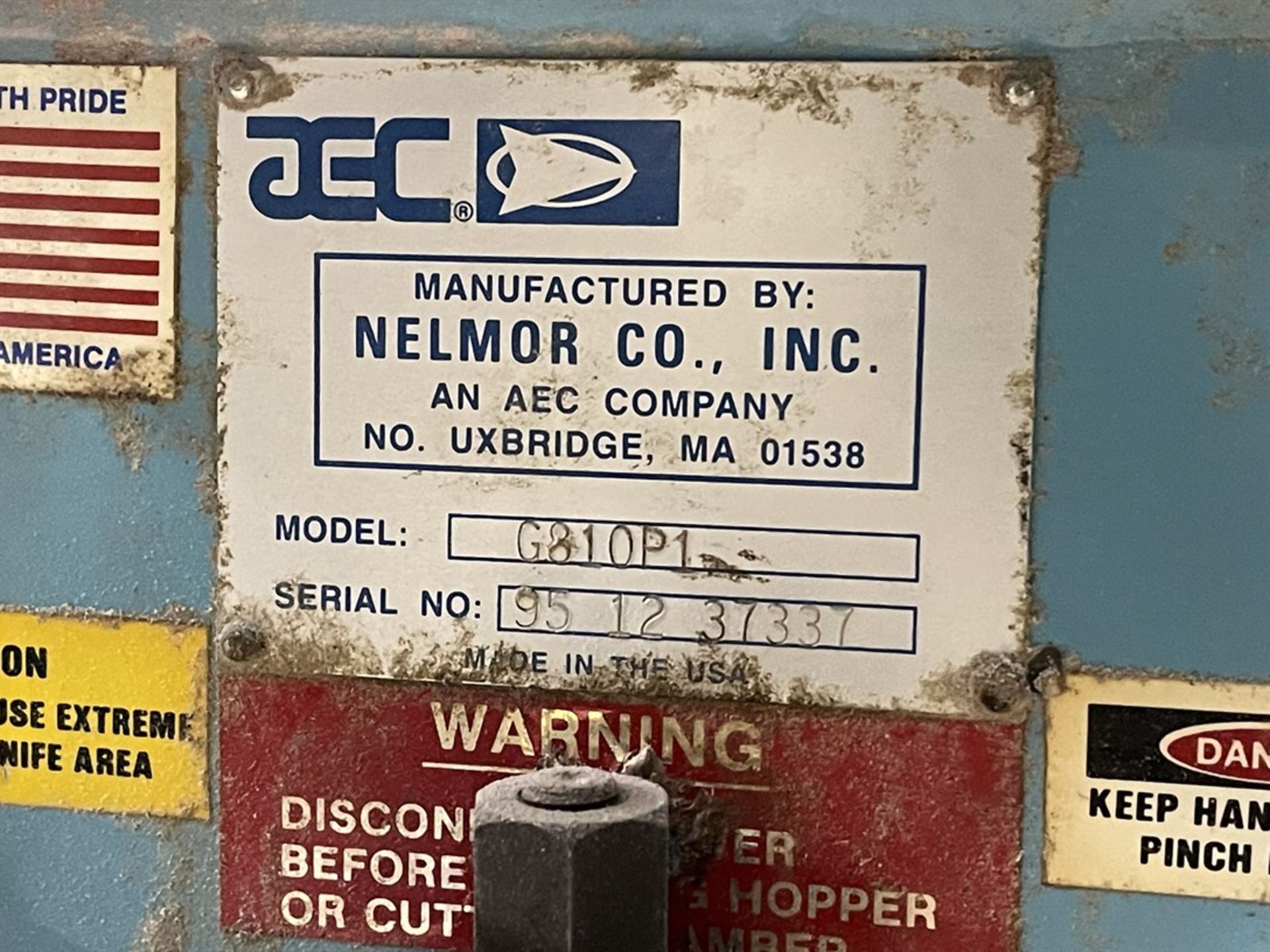 Vacuum System w/ Nelmor G810P1 Granulator, s/n 951237337 - Image 4 of 4