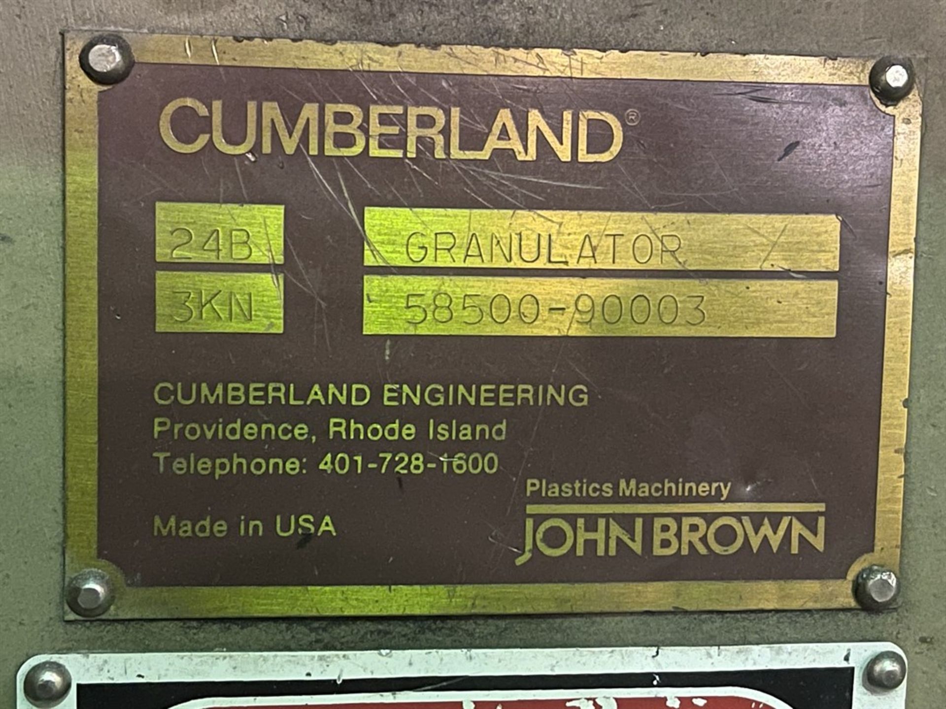 Cumberland 24B Granulator, s/n 58500-90003, 75 HP - Image 4 of 7