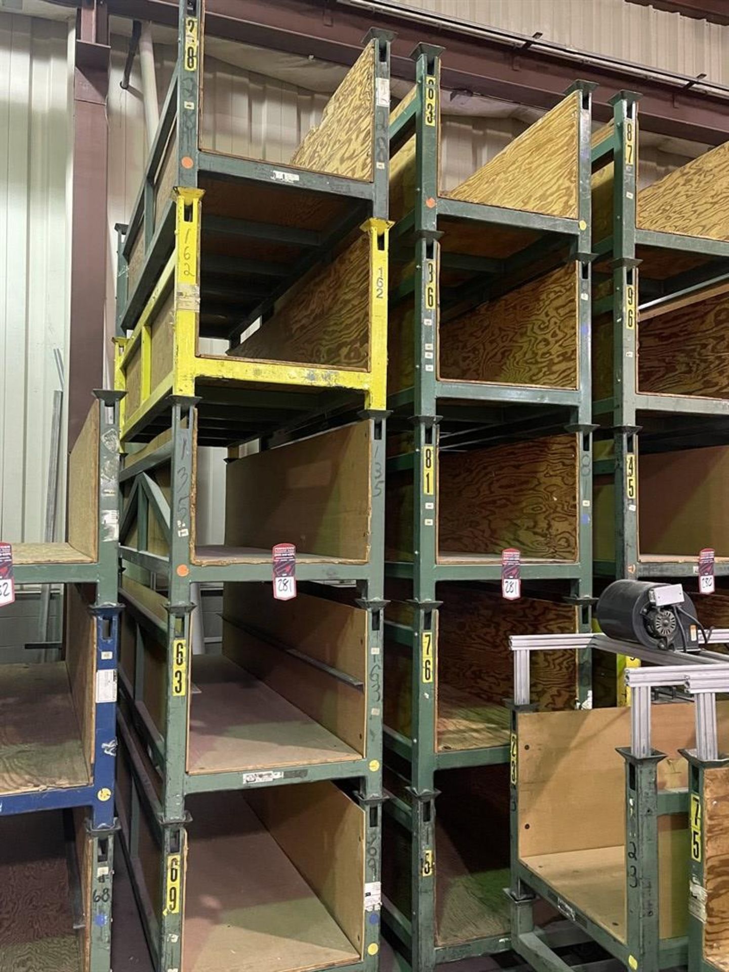 Lot of (10) 2' x 8' Stackable Crates