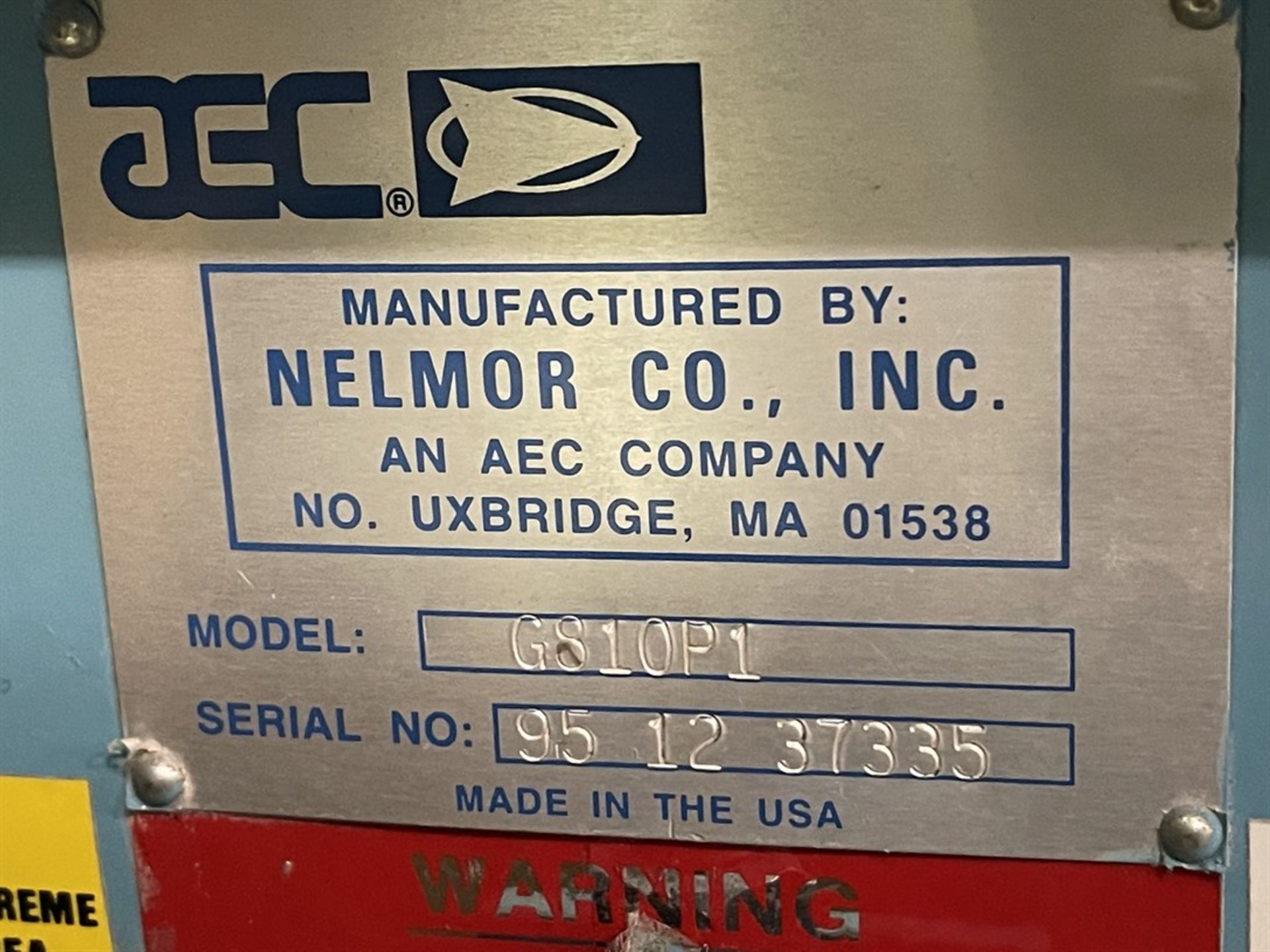 Vacuum System w/ Nelmor G810P1 Granulator, s/n 951237335 - Image 4 of 4