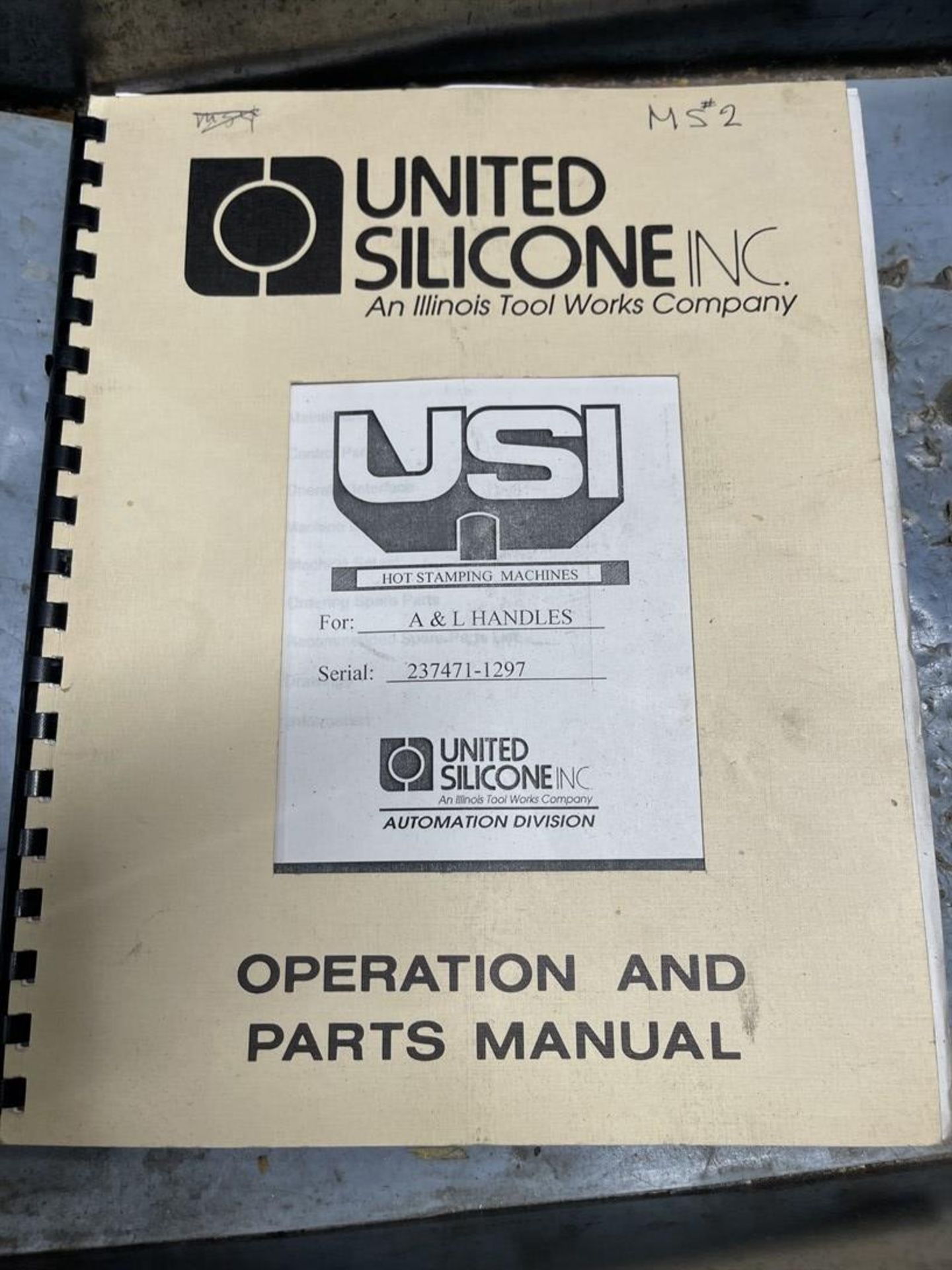 United Silicone US10 Stamping Machine, s/n 237471-1297, w/ UniOp Control - Image 5 of 6