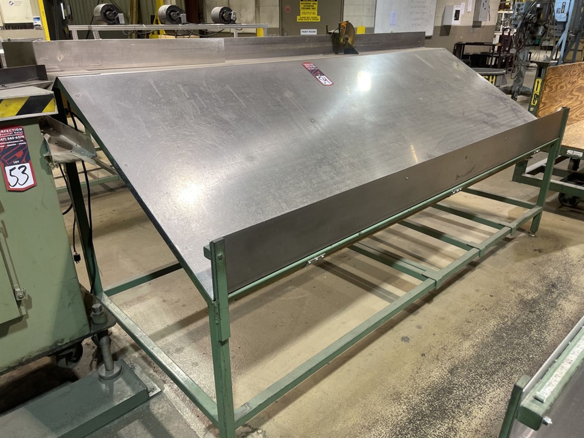 Slanted Stainless Loader Table, 102"