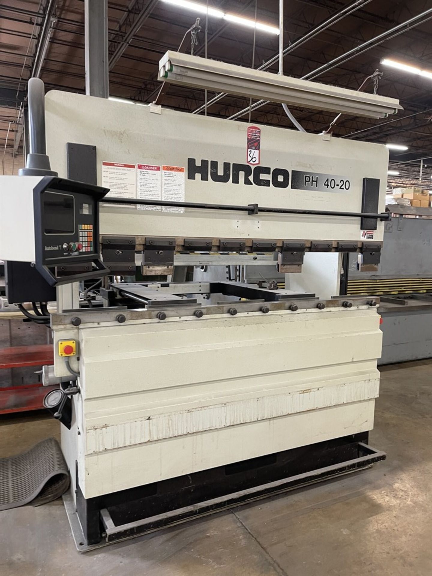 HURCO PH 40-20 Hydraulic Press Brake, s/n 5270, 44 Ton Capacity, 3.94” Stroke, 7.87” Throat Depth, - Image 3 of 6