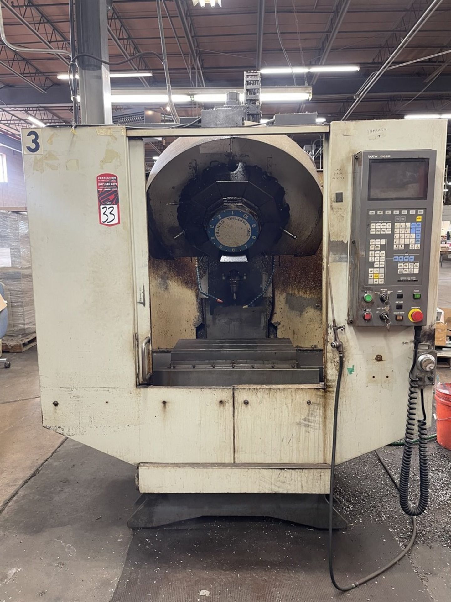 BROTHER TC-227 CNC Drilling & Tapping Center, s/n 111215, CNC 520 Control, 16.5” X, 11.8” Y, 9.8” Z, - Image 2 of 7