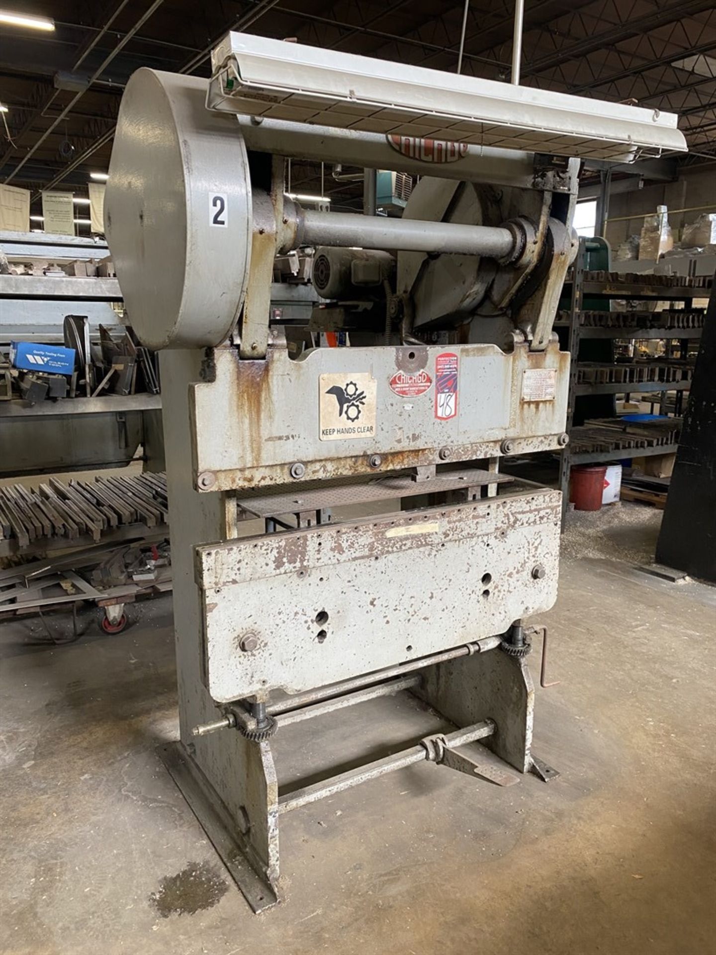 CHICAGO DRIES & KRUMP 333 SP Press Brake, s/n L6602, Approx. 15 Ton Capacity, 50” Bed Length, 37” - Image 2 of 4