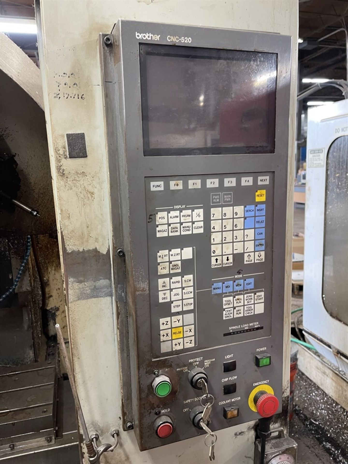 BROTHER TC-227 CNC Drilling & Tapping Center, s/n 111215, CNC 520 Control, 16.5” X, 11.8” Y, 9.8” Z, - Image 6 of 7