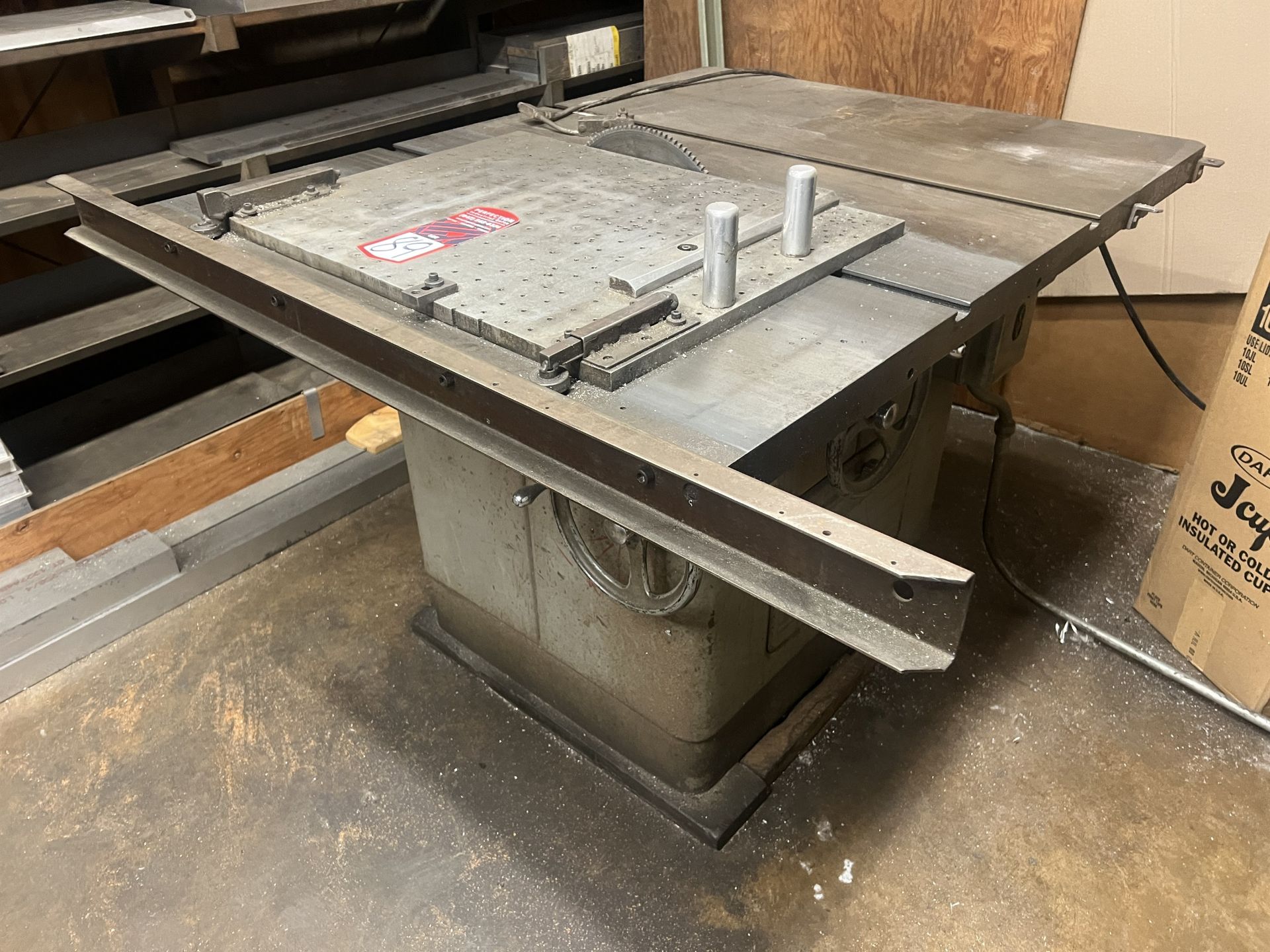 ROCKWELL 34-350 Table Saws, s/n 1417118, 38” x 48” Table, 12” Dia Blade - Image 3 of 7