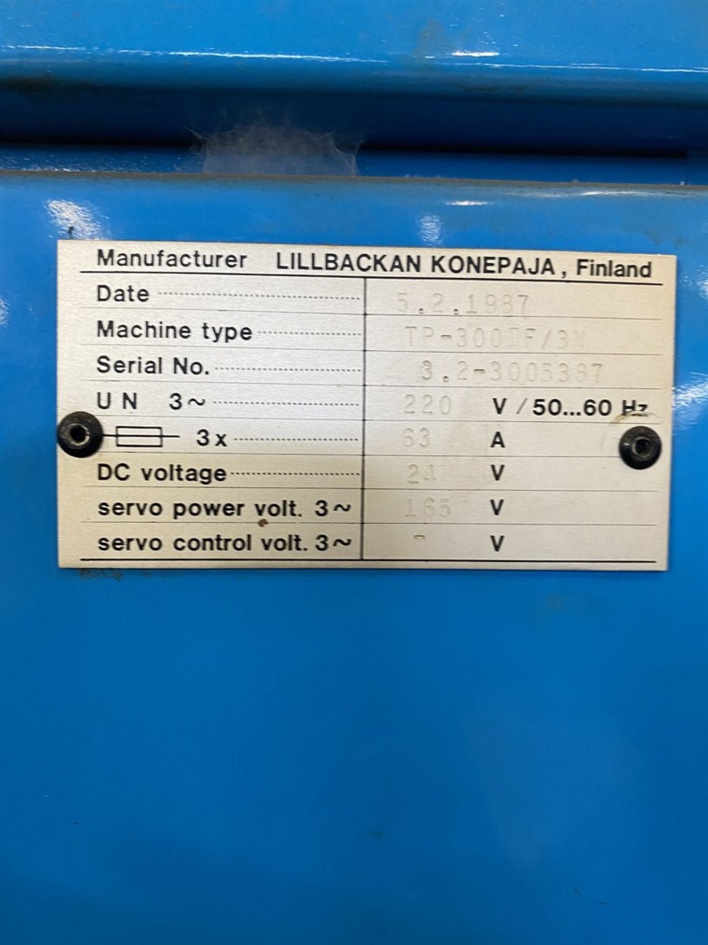 FINN-POWER TP300 TF/36/SU Turret Punch, s/n 5.2-3005387, Siemens Sinumerik System 3 Control, 30 - Image 6 of 7