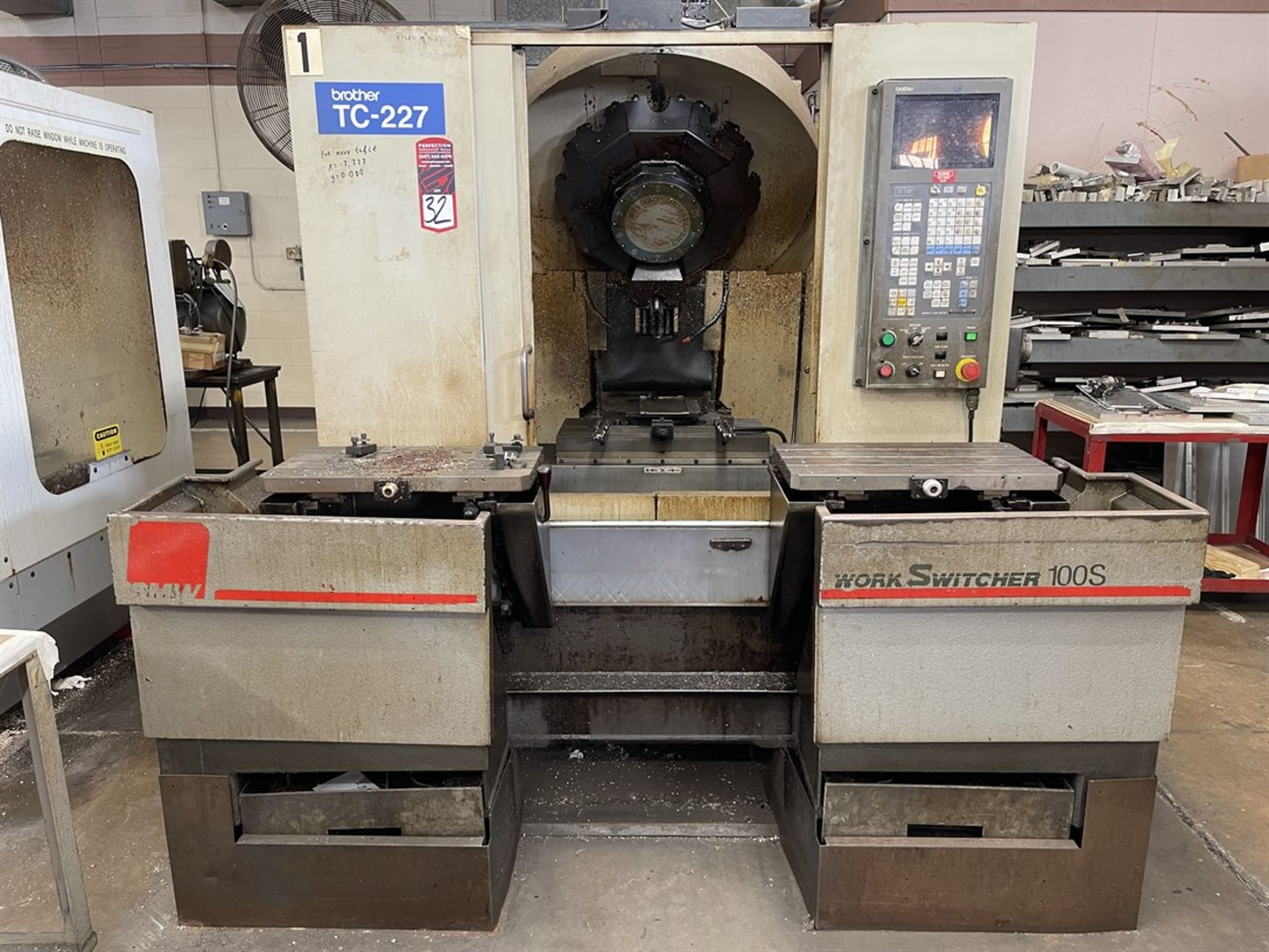 BROTHER TC-227 CNC Drilling & Tapping Center, s/n 111764, CNC 520 Control, 16.5” X, 11.8” Y, 9.8” Z, - Image 2 of 9