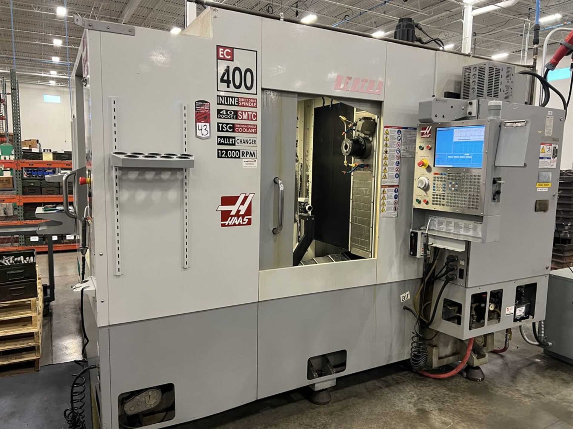 2009 HAAS EC-400 Horizontal Machining Center, s/n 2053073, w/ HAAS Control, (2) 15.75” x 15.75”