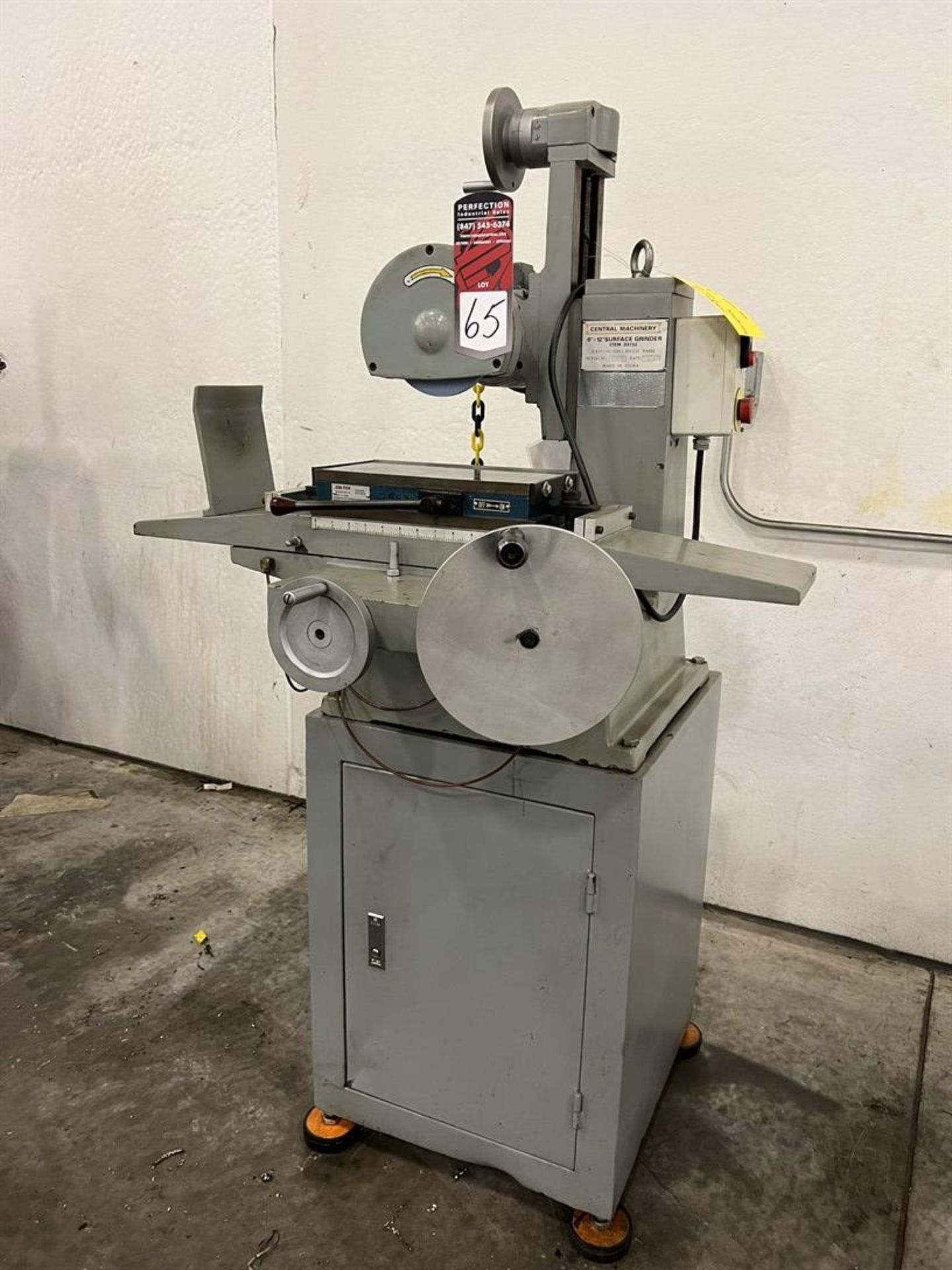 CENTRAL MACHINERY 33732 6” x 12” Surface Grinder, s/n 08615, w/ Cen-Tech Magnetic Chuck