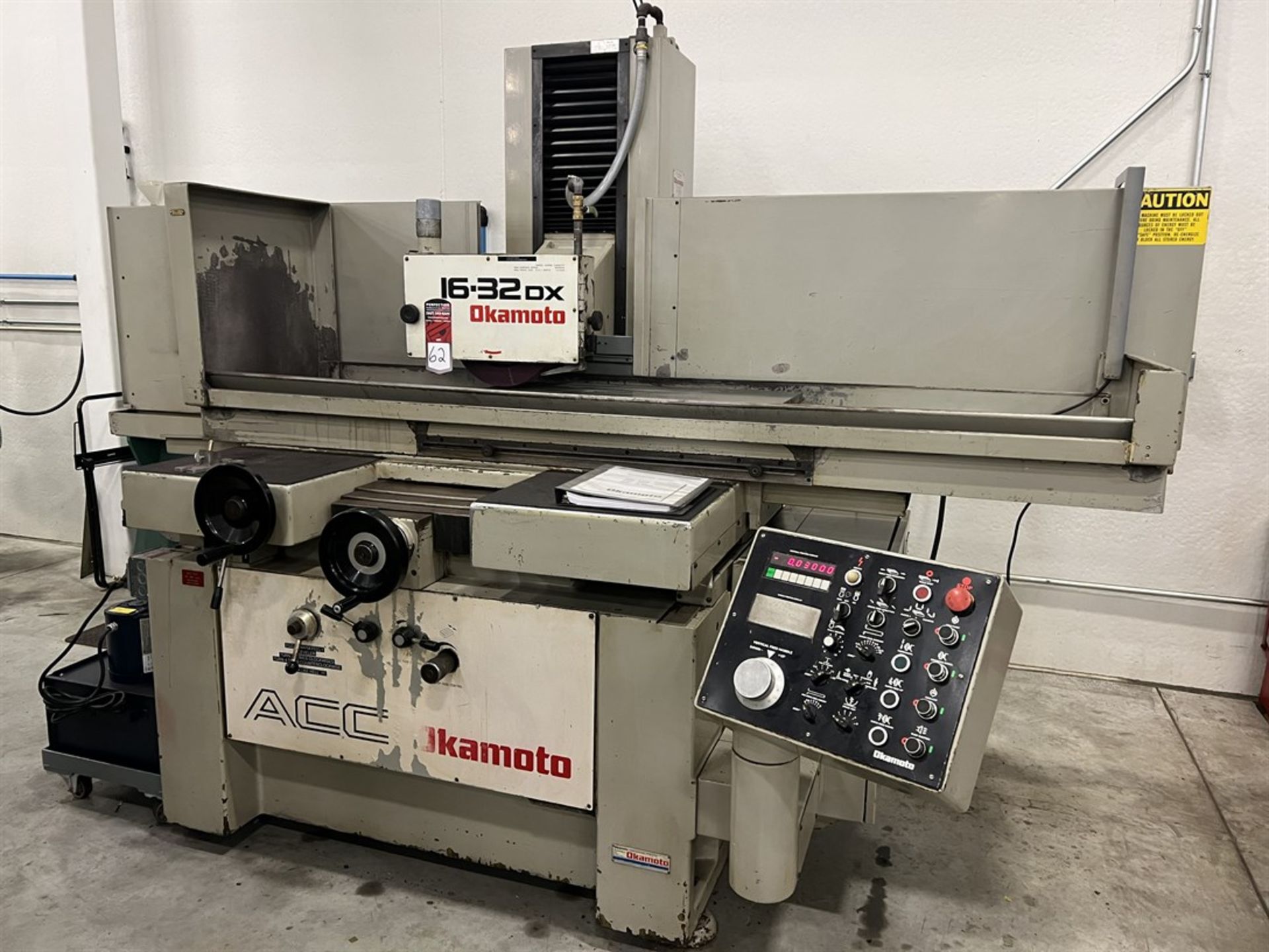 OKAMOTO ACC-1632DX Surface Grinder, s/n 98197, w/ SERIES DX Incremental Downfeed, 32”x 16”