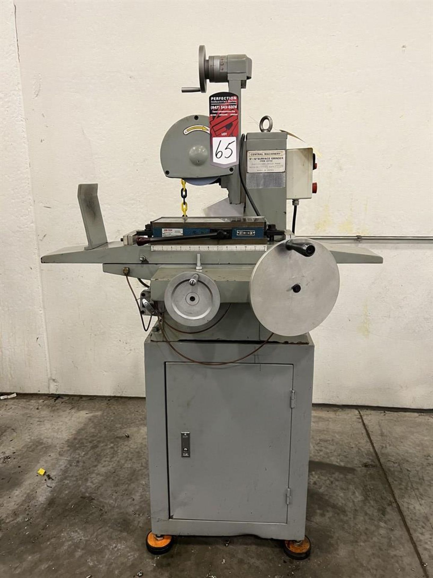 CENTRAL MACHINERY 33732 6” x 12” Surface Grinder, s/n 08615, w/ Cen-Tech Magnetic Chuck - Image 2 of 5