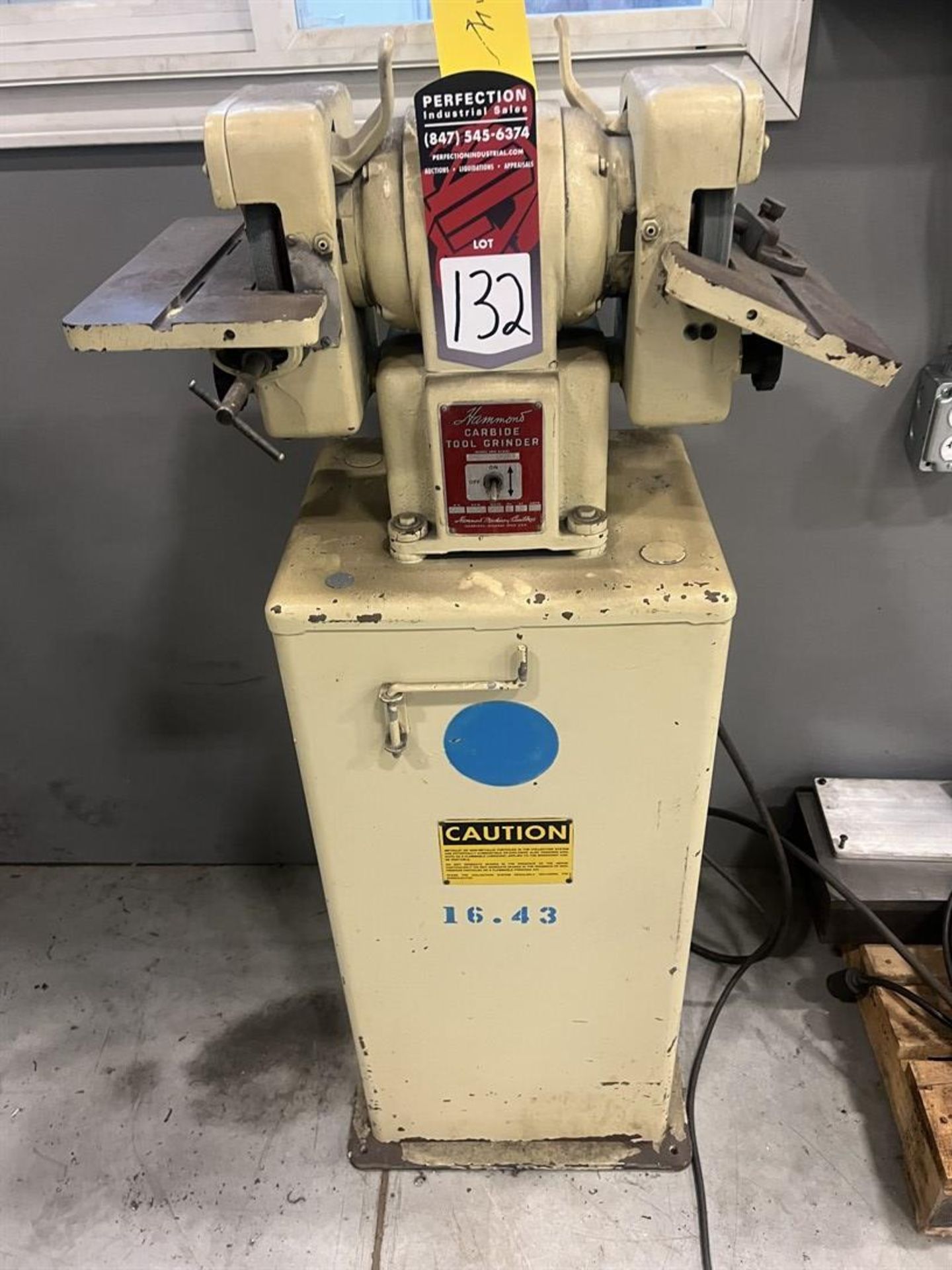 HAMMOND D-6 Carbide Tool Grinder, s/n 14768, ½ HP, 3600 RPM