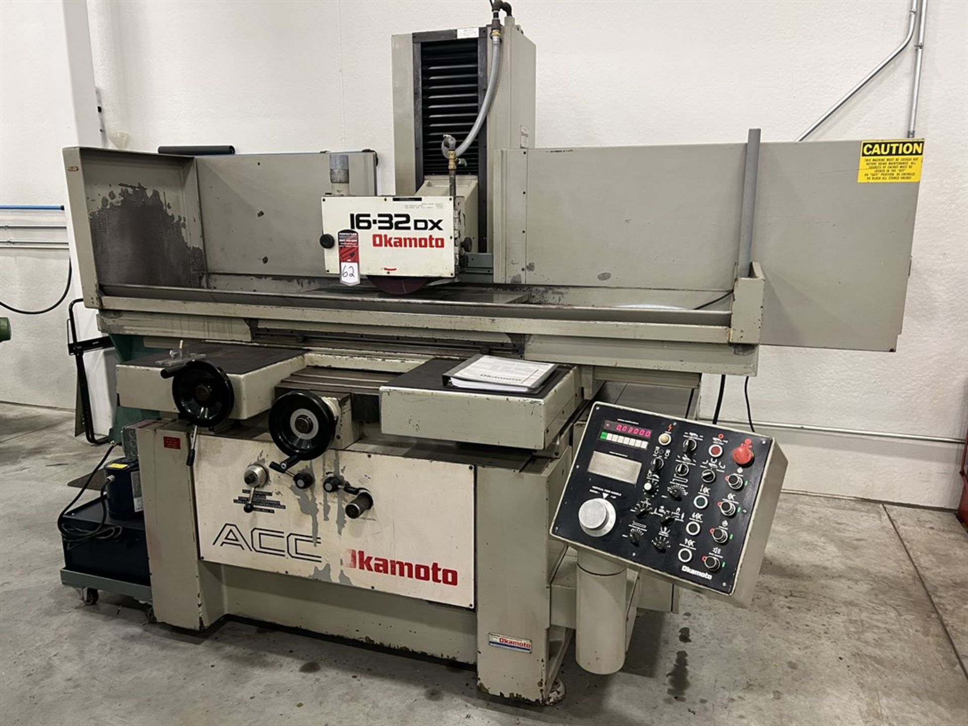 OKAMOTO ACC-1632DX Surface Grinder, s/n 98197, w/ SERIES DX Incremental Downfeed, 32”x 16” - Image 4 of 8