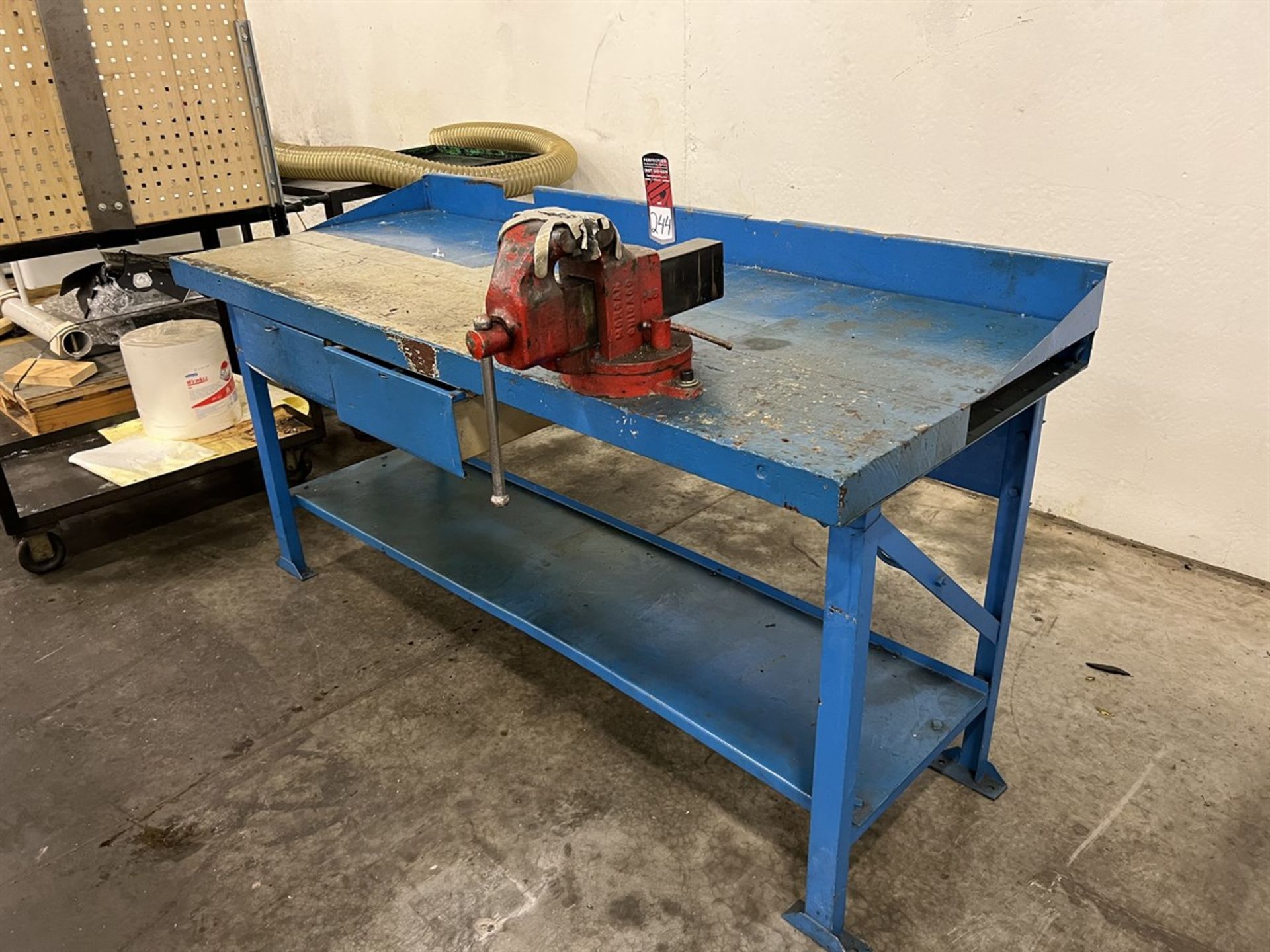 Wood Top Work Bench, 72" x 28", w/ Morgan 4.5" Vise