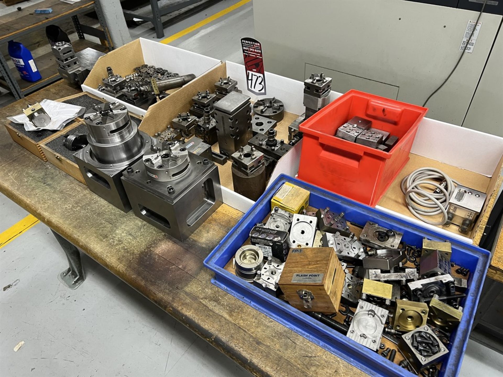 Lot of Assorted EROWA EDM Tooling, Fixtures, and Electrodes