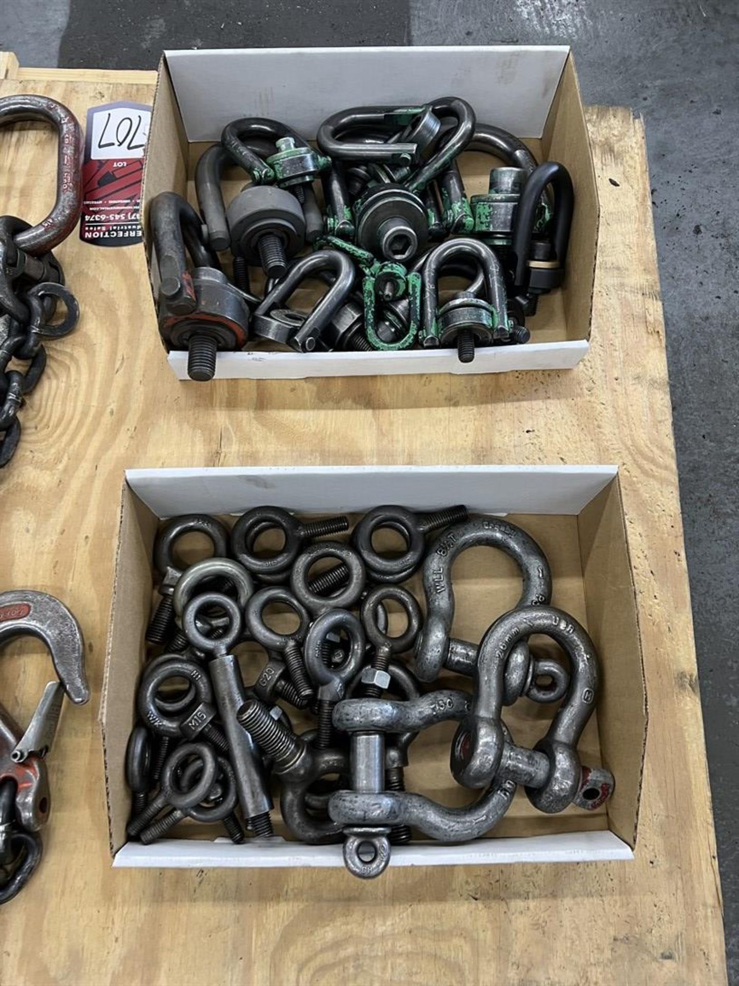 Pallet of Hoist Rings, Eye-Bolts, Nylon Slings and Lifting Chain - Image 2 of 3