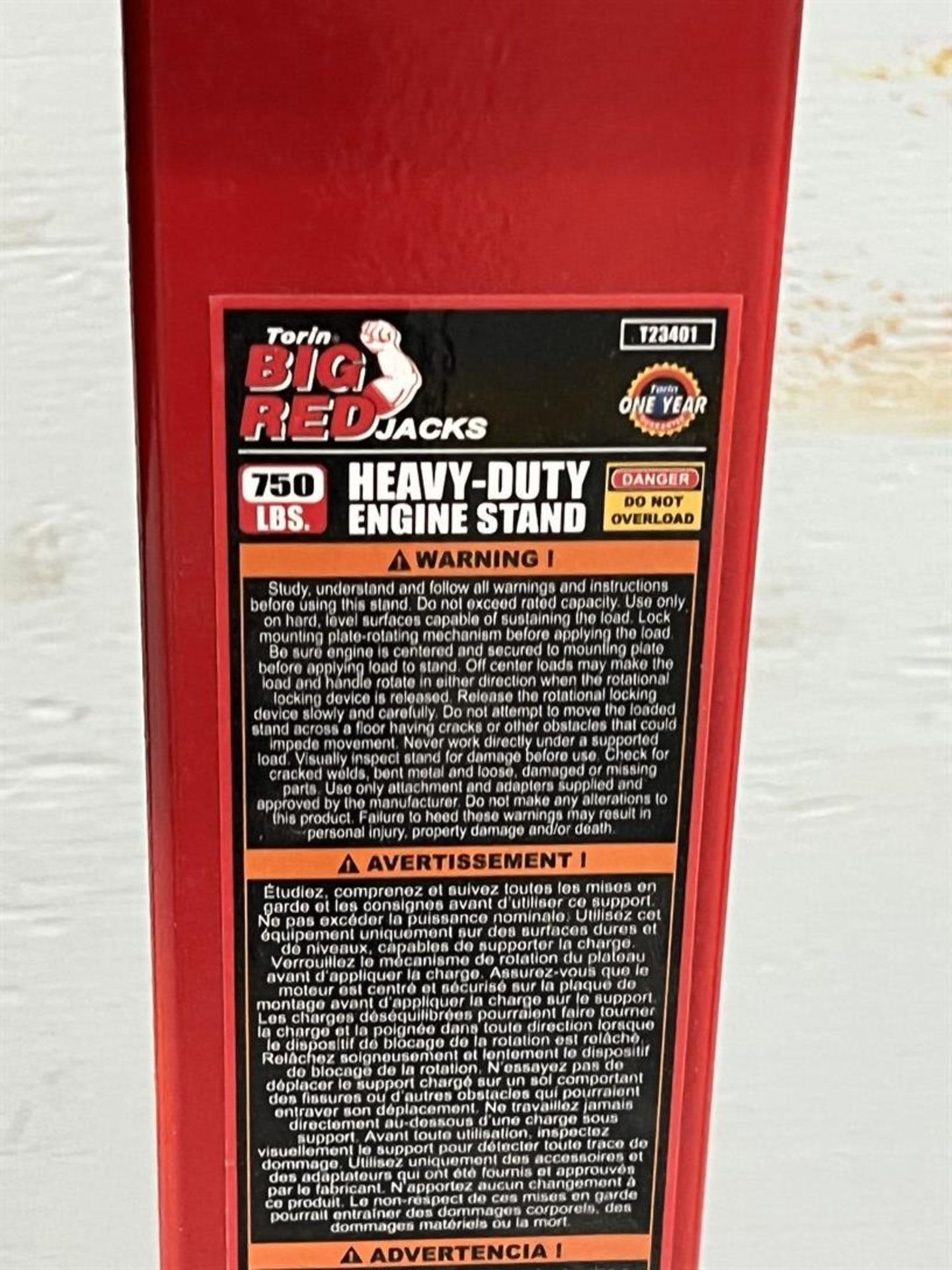 BIG RED 750 Lb. Heavy Duty Engine Stand - Image 2 of 2