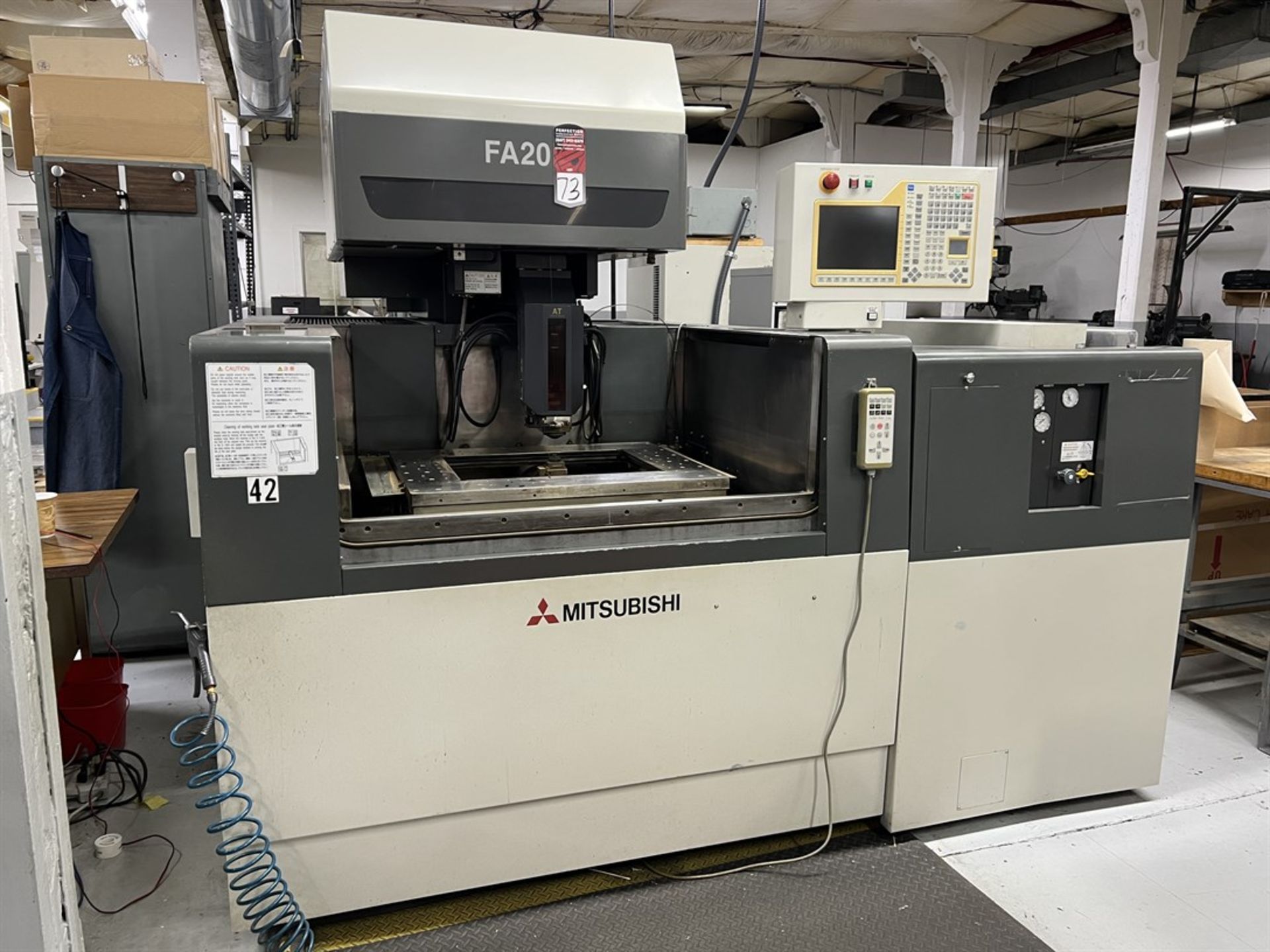 2001 MITSUBISHI FA20 3 Axis CNC Wire EDM, s/n 01A20425, w/ CNC Control, Travels: x-19.7”, y-13.8”,