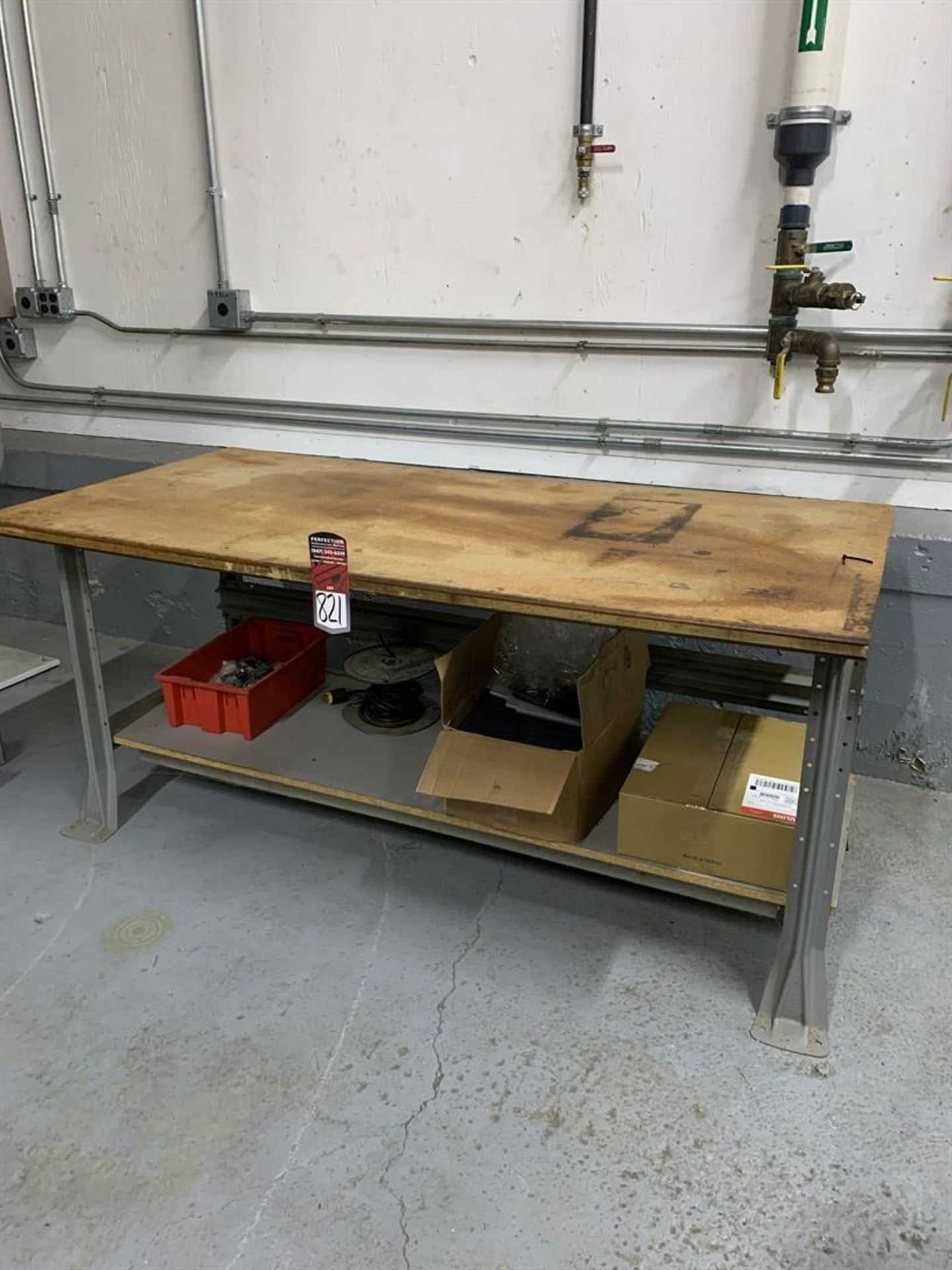 Wood Top Work Table, 72" x 36"