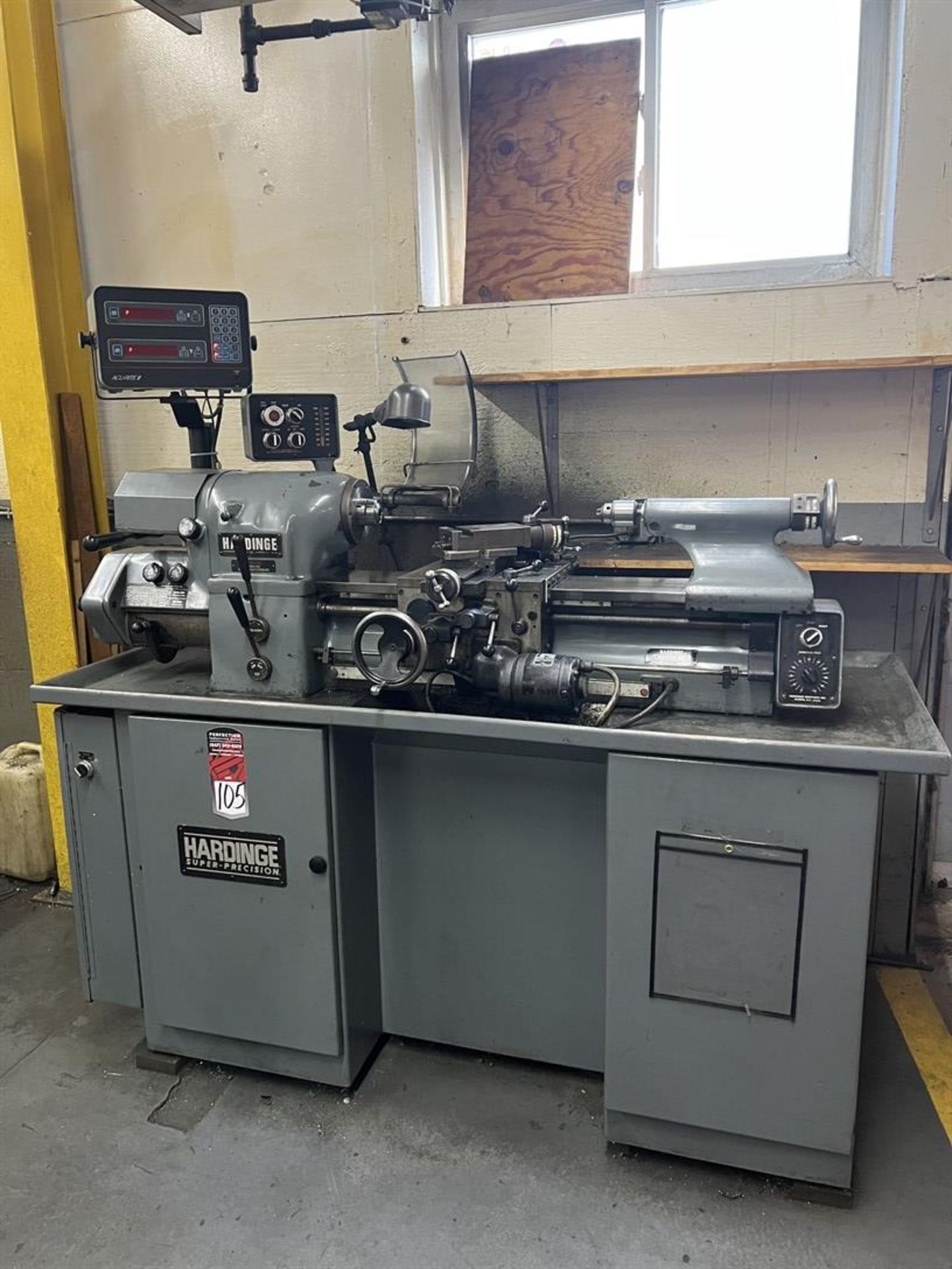 HARDINGE HLV-H Precision Tool Room Lathe, s/n 13522T - Image 2 of 8