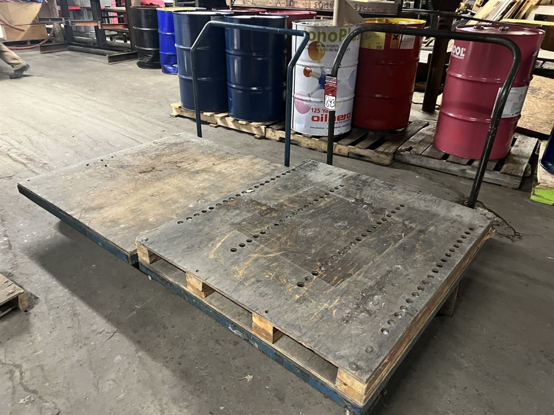 Lot of (2) Rolling Shop Carts