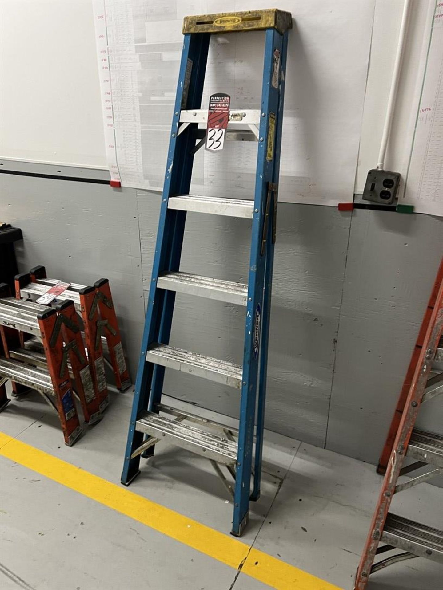 WERNER 6' Fiberglass Step Ladder