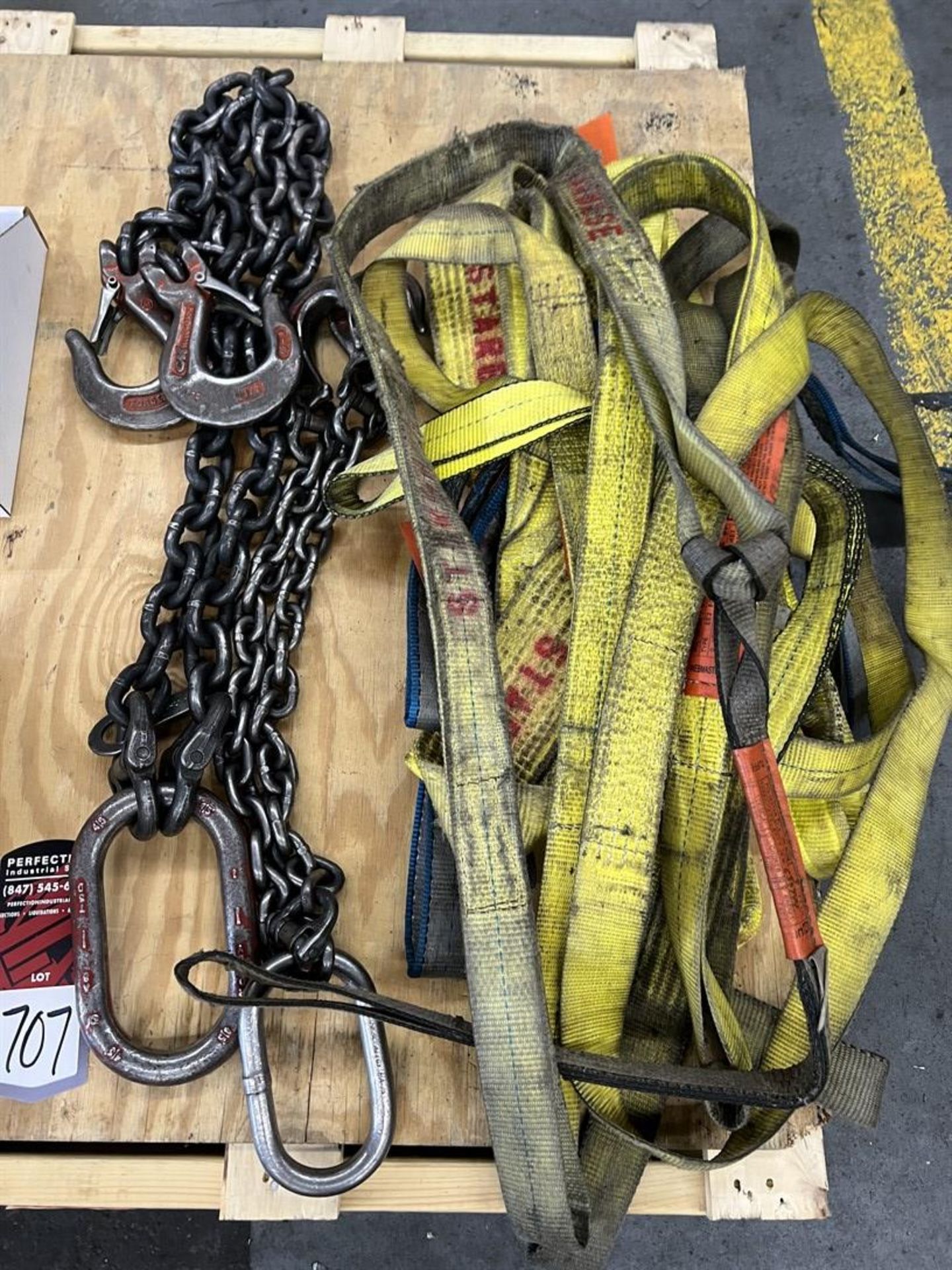 Pallet of Hoist Rings, Eye-Bolts, Nylon Slings and Lifting Chain - Image 3 of 3