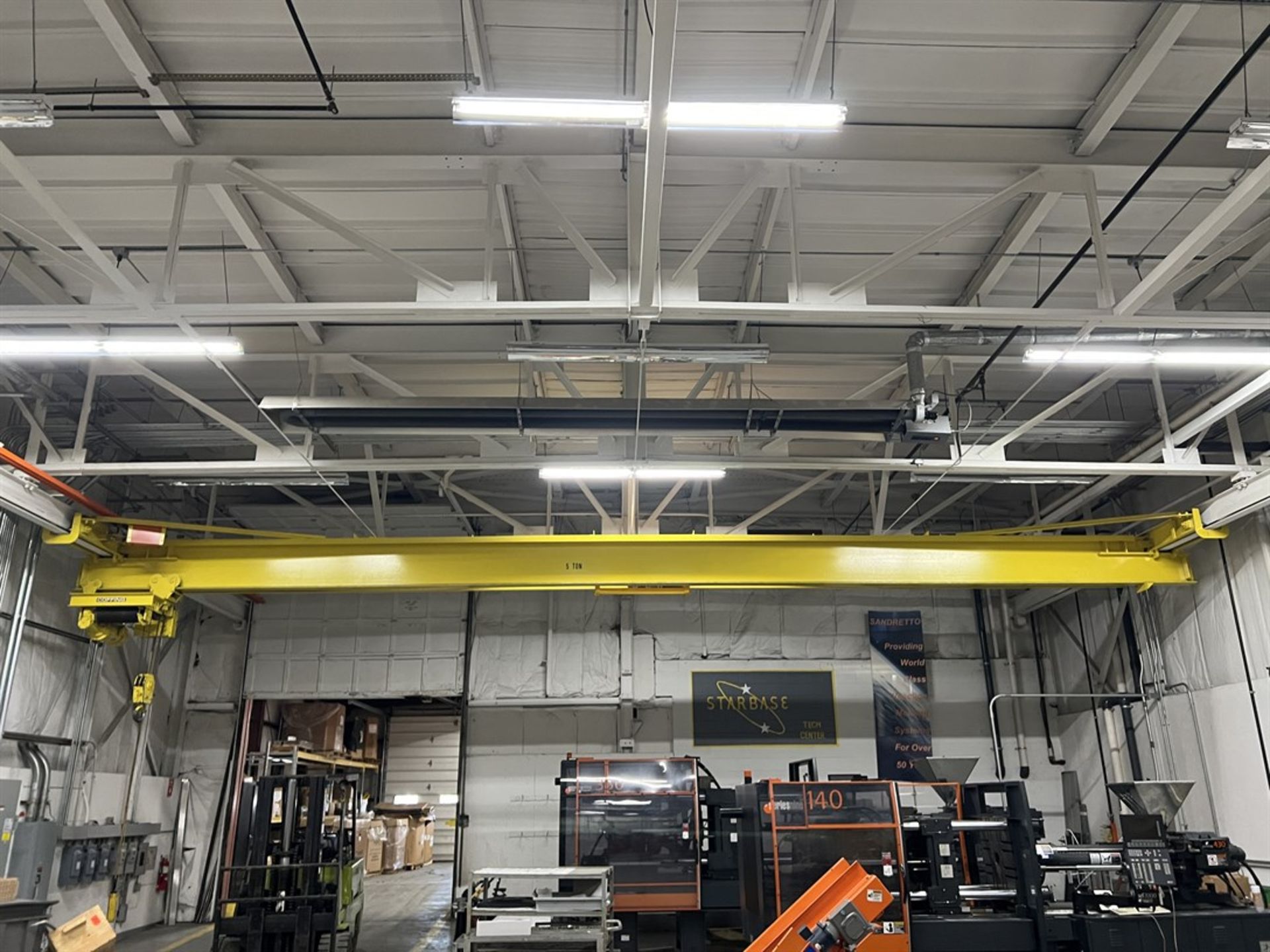 CUSTOM 5 Ton x 50’ Double Girder Bridge Crane w/ Coffing Electric Hoist, Pendant Control - Image 2 of 8