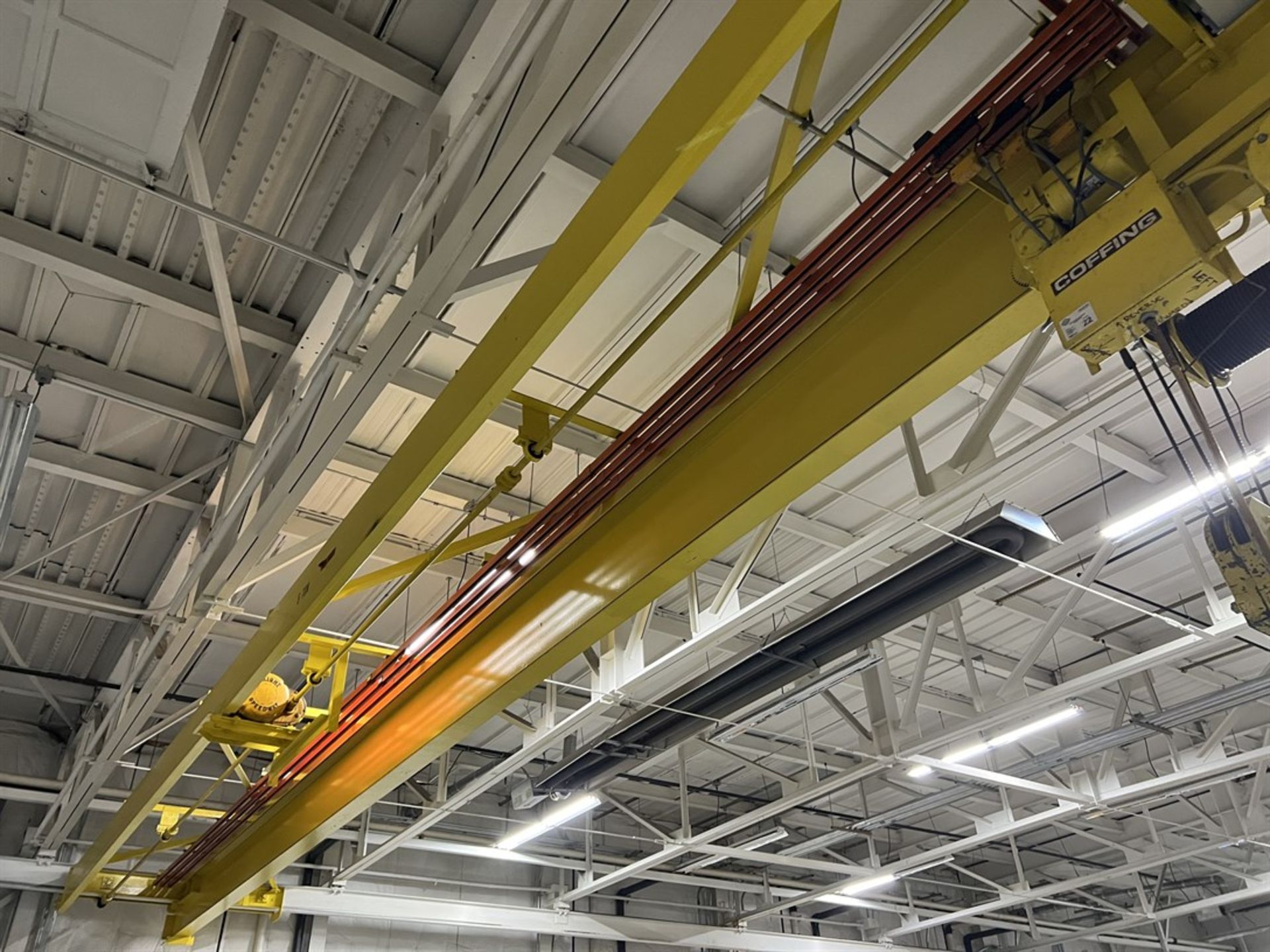 CUSTOM 5 Ton x 50’ Double Girder Bridge Crane w/ Coffing Electric Hoist, Pendant Control - Image 8 of 8