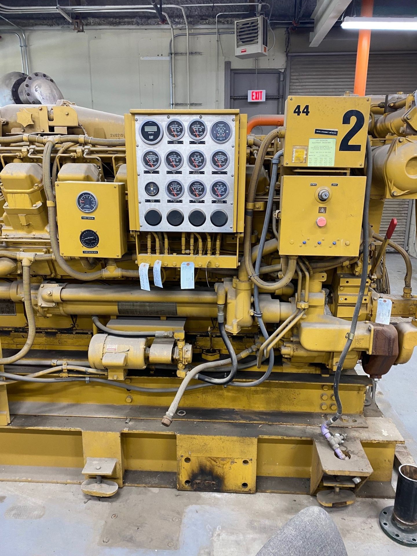 CATERPILLAR 3516 Diesel Generator, Engine S/N. 25702602, (3,923.9 Hours), Reliance Electric 1460 - Image 2 of 6