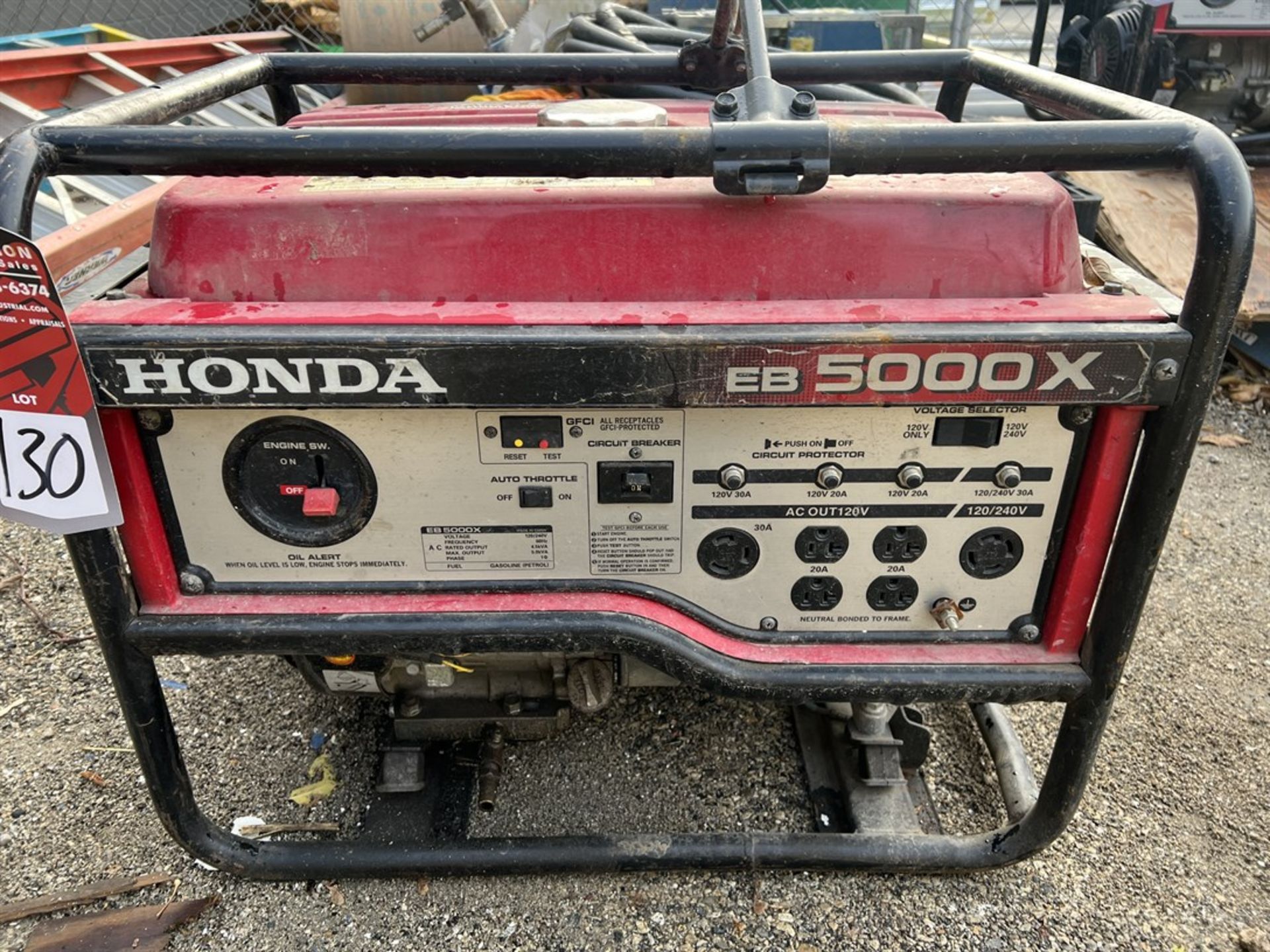 HONDA EB 5000X Generator, 5000W, Gas - Image 3 of 5