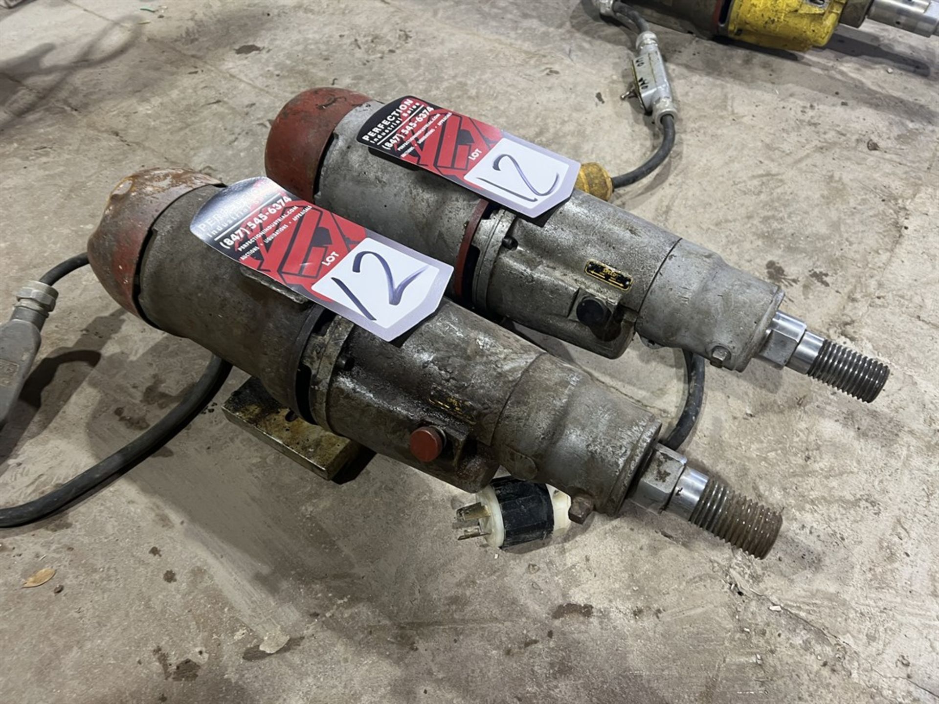 Lot of (2) CORE BORE 2-Speed 748 Core Drill Motor, (Dove Tail Not Included) - Image 3 of 3