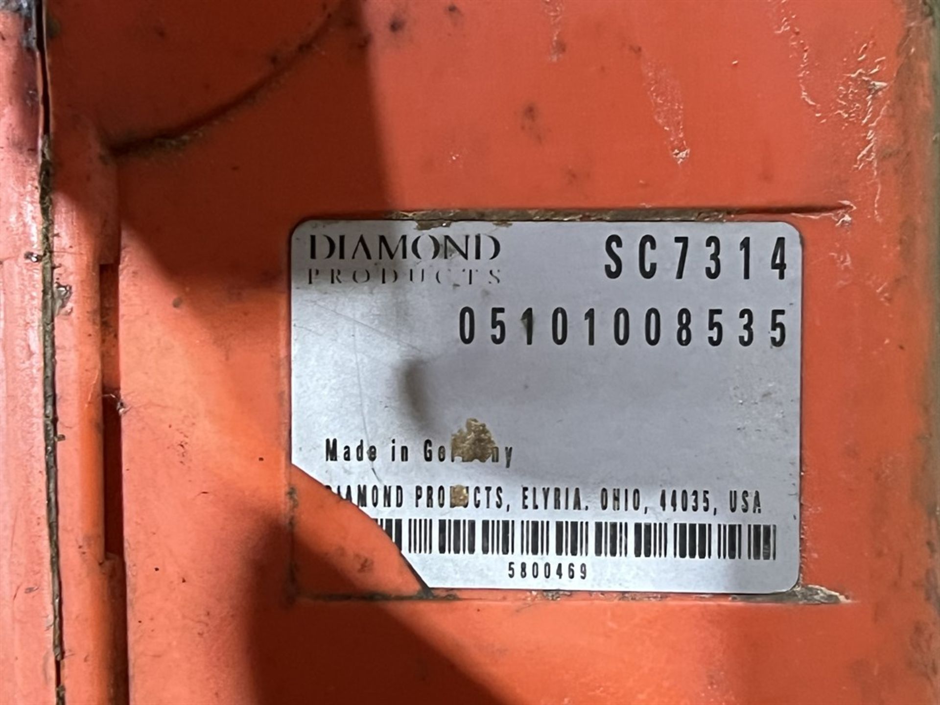 DIAMOND PRODUCTS SC7314 Speedi-Cut Concrete Saw, s/n 05101008535 - Image 4 of 4
