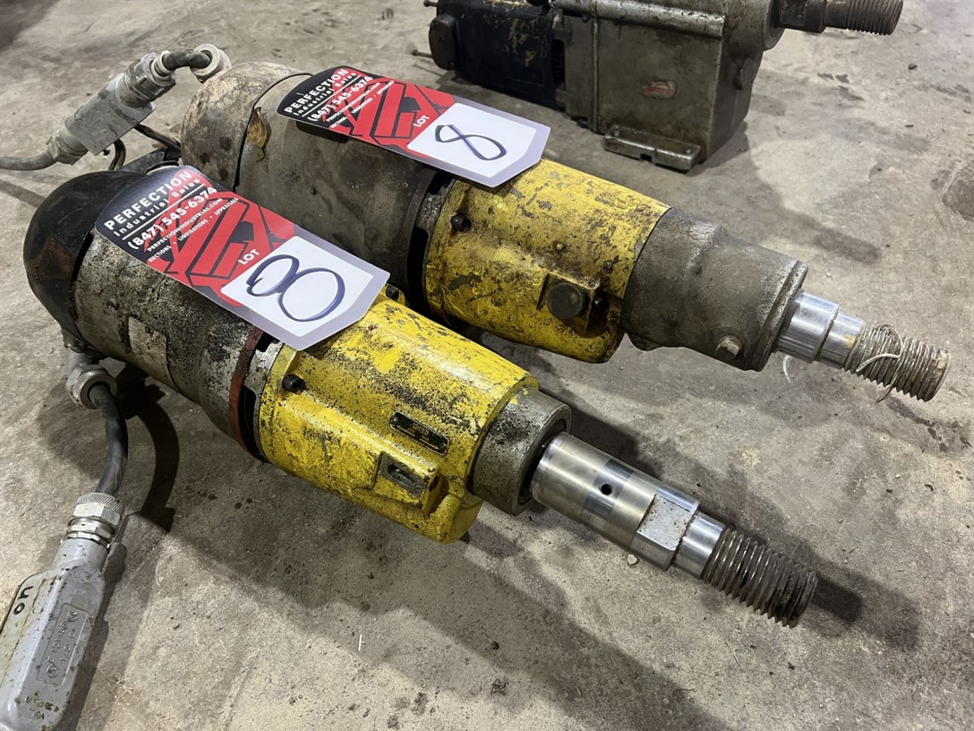 Lot of (2) CORE BORE 2-Speed 748 Core Drill Motor, (Dove Tail Not Included)