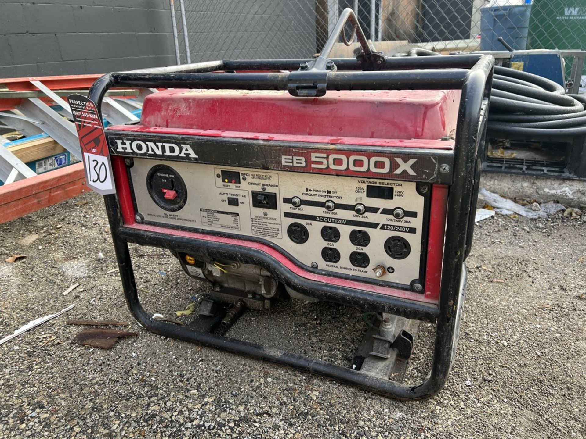 HONDA EB 5000X Generator, 5000W, Gas - Image 2 of 5