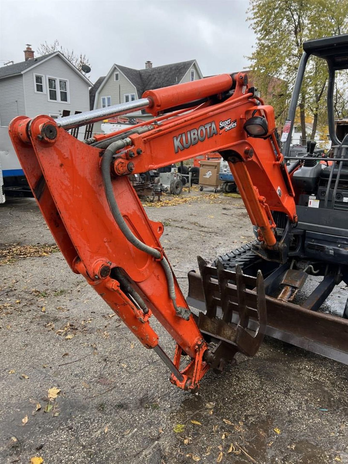 KUBOTA U25 Mini Hydraulic Excavator, s/n 30019, Front Leveling Blade, Rubber Tracks, 1256 Hours - Image 3 of 13