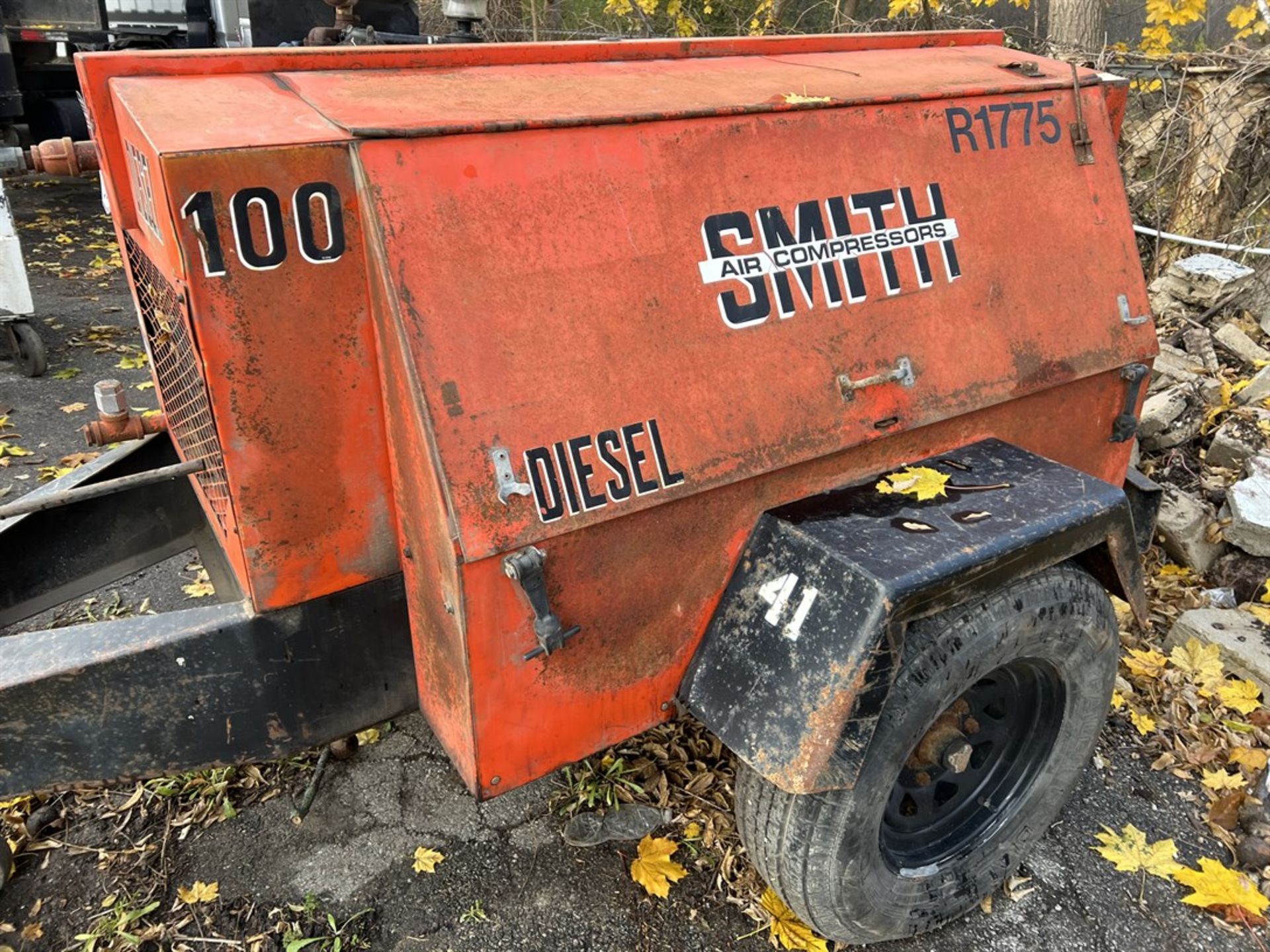 SMITH 100DP Diesel Portable Air Compressor, s/n E103681-10/96 - Image 3 of 8