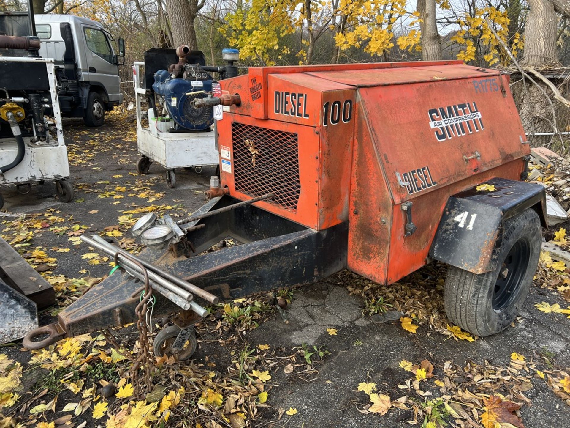 SMITH 100DP Diesel Portable Air Compressor, s/n E103681-10/96